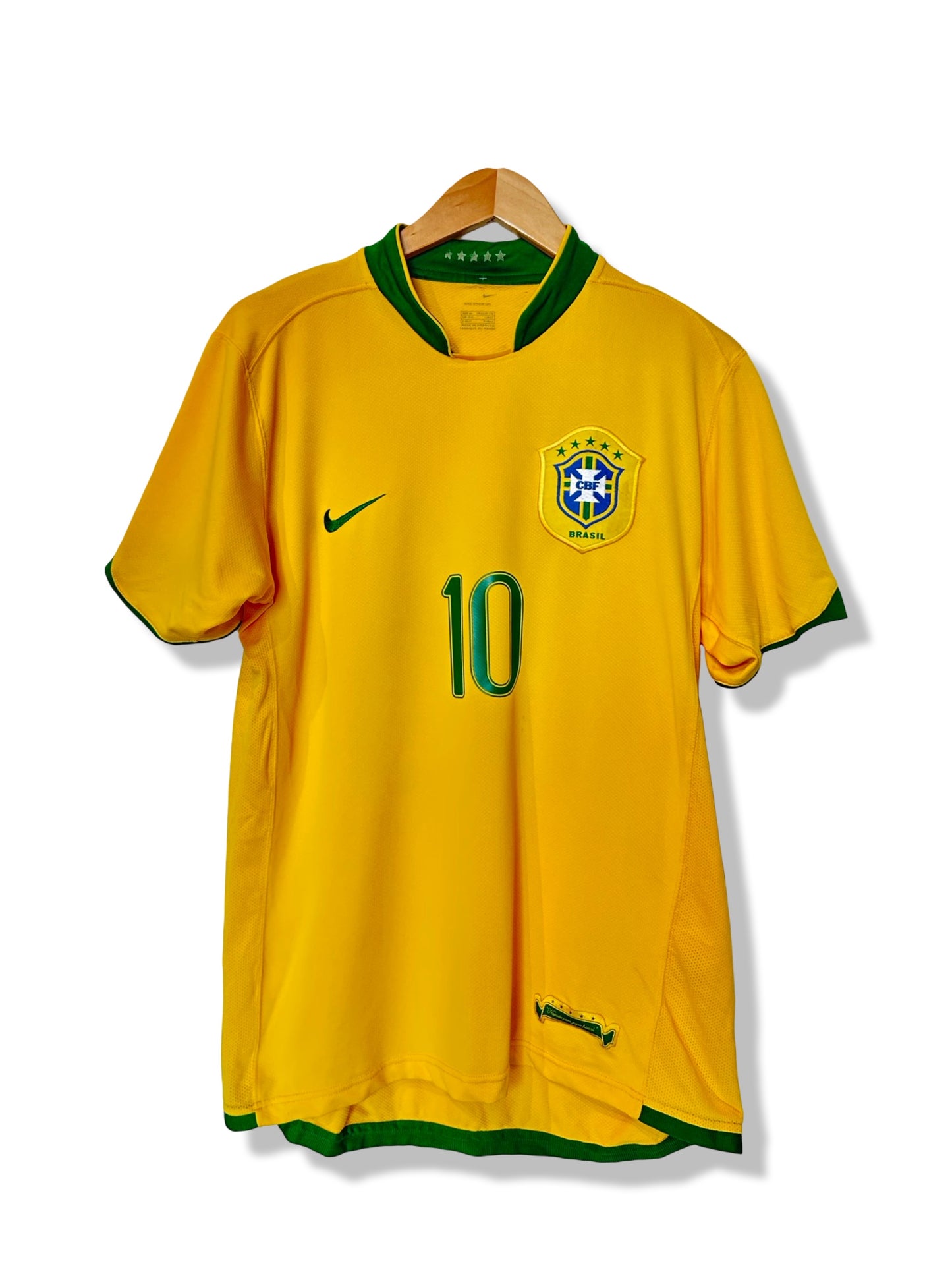 Brazil 2006-08 Home Shirt - Ronaldinho #10 - M