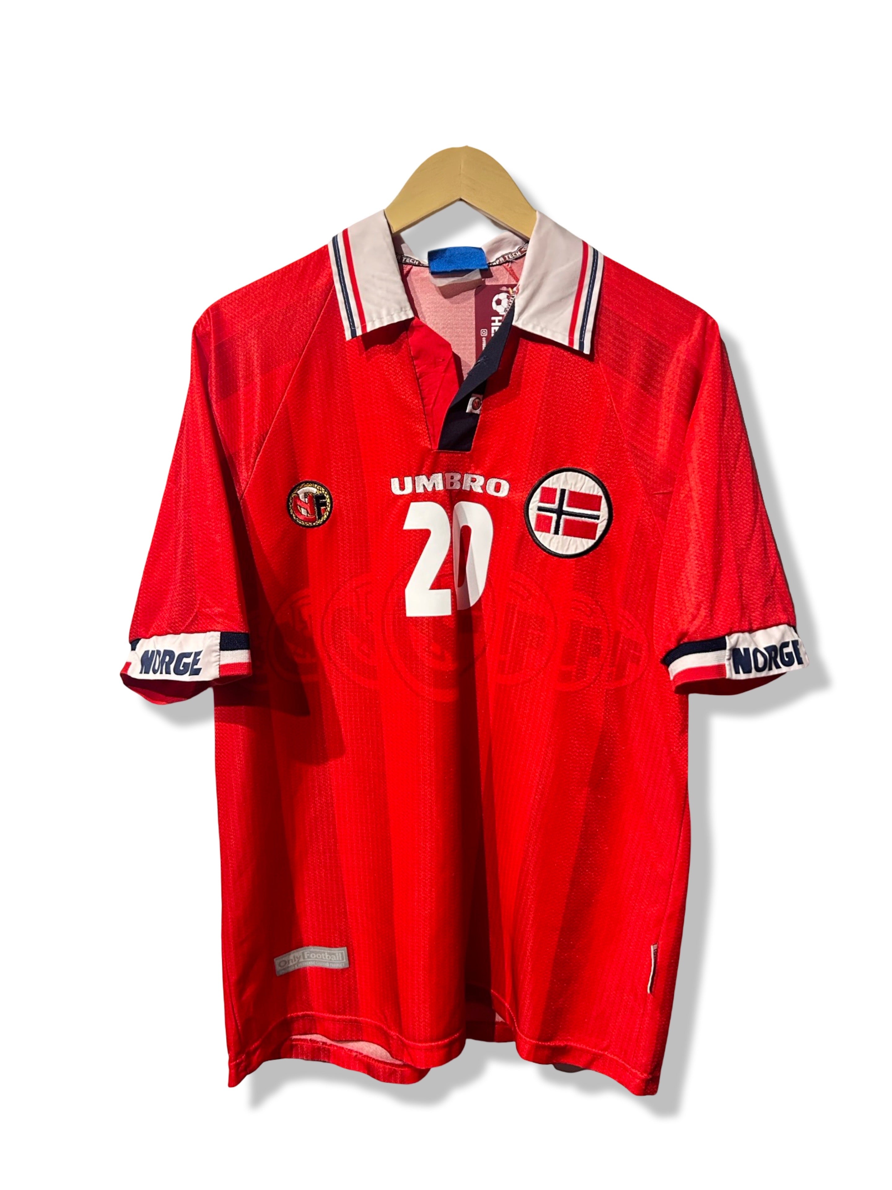 Norway 1998-00 Home Shirt - Solskjaer #20 - L – Football Heaven