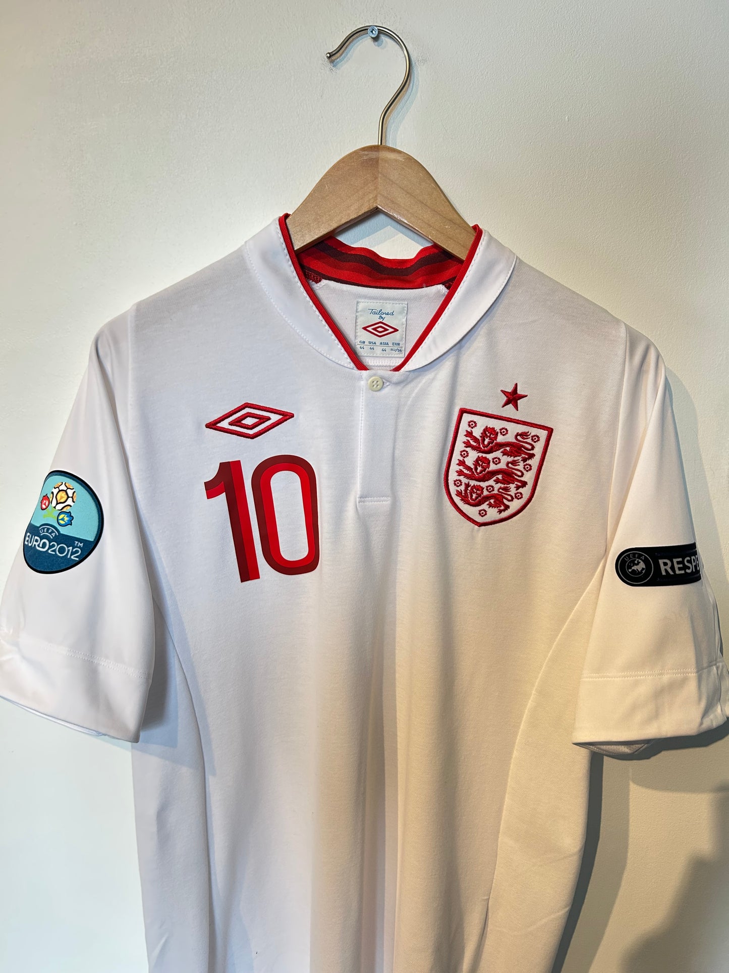 England 2012-13 Home Shirt - Rooney #10 - L