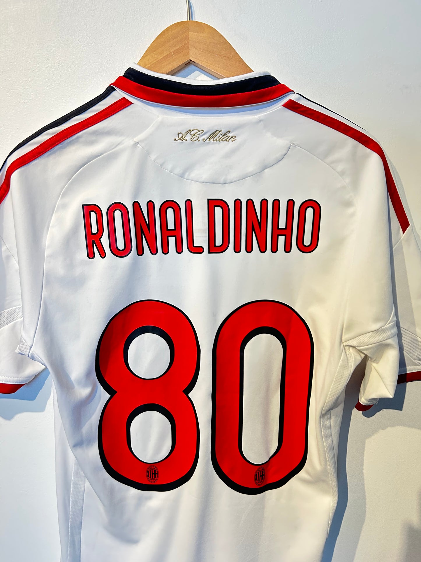 AC Milan 2009-10 Away Shirt - Ronaldinho #80 - S