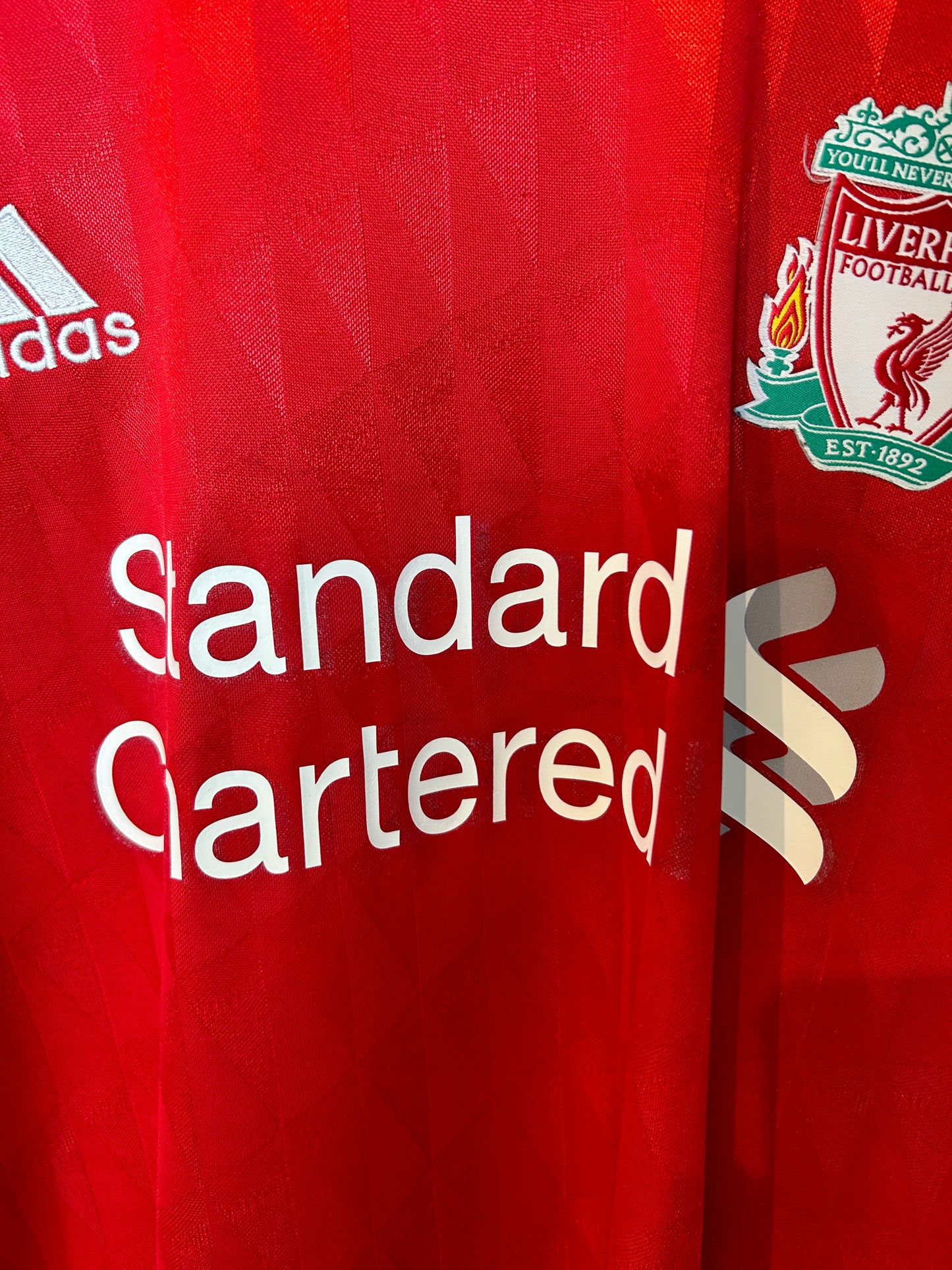 Liverpool 2010-12 Home Shirt L/S - Suarez #7 - S