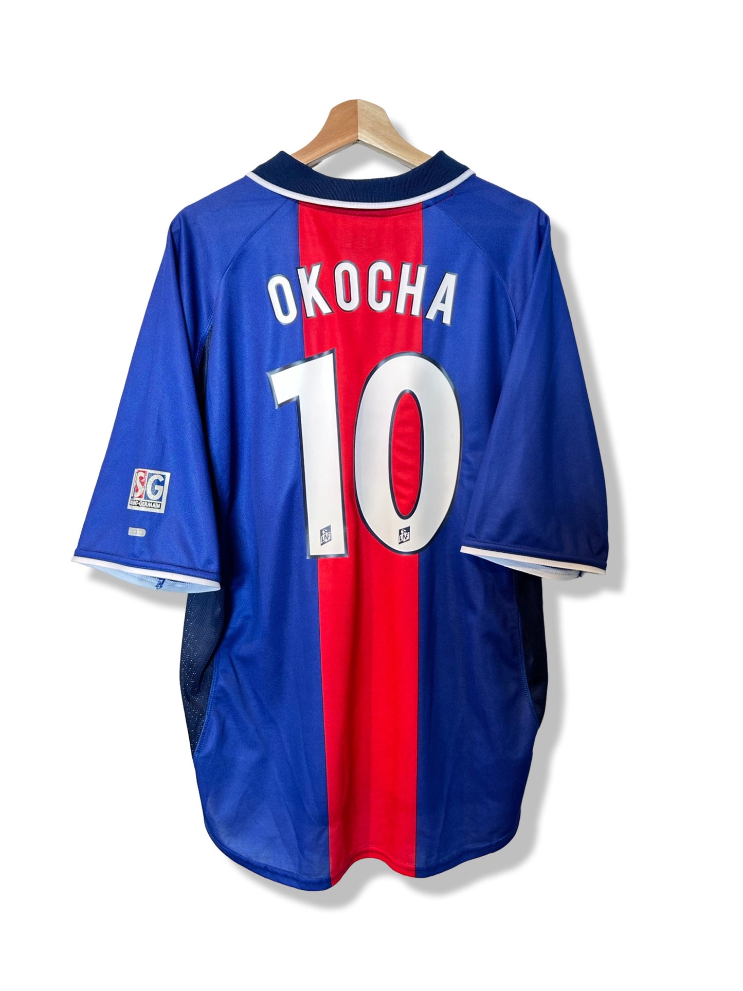 PSG 2000-01 Home Shirt - Jay-Jay Okocha #10 - XL