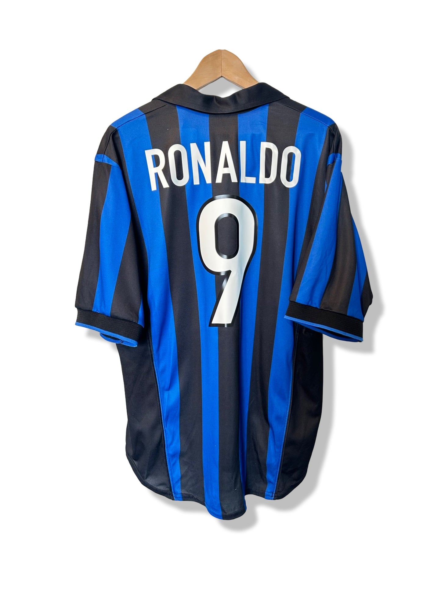 Inter Milan 1998-99 Home Shirt - Ronaldo #9 - L