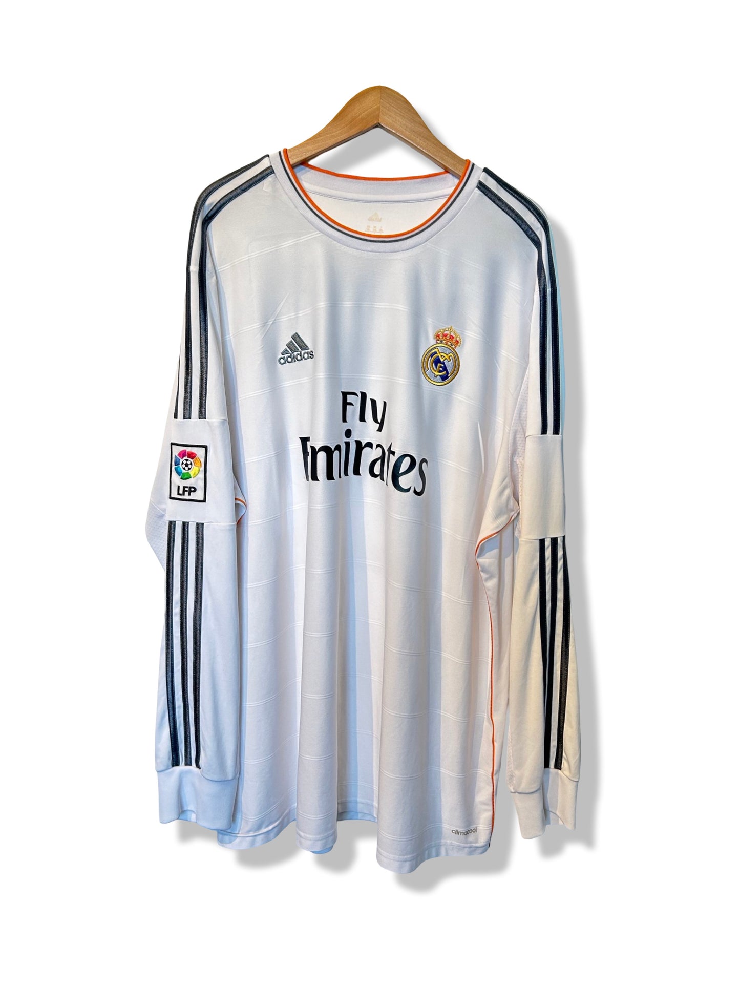 Real Madrid 2013-14 Home Shirt L/S - Ronaldo #7 - 3XL