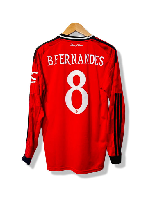 Manchester United 2025-26 Home Shirt L/S - B. Fernandes #8 - S BNWT