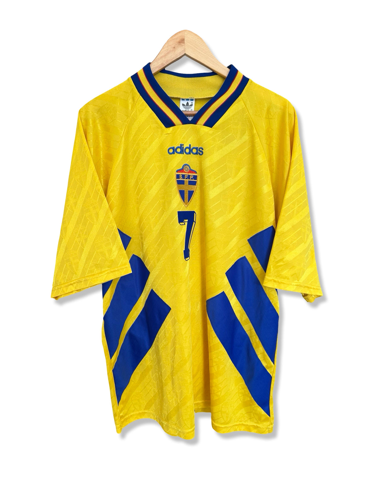 Sweden 1994-96 Home Shirt - Larsson #7 - XL