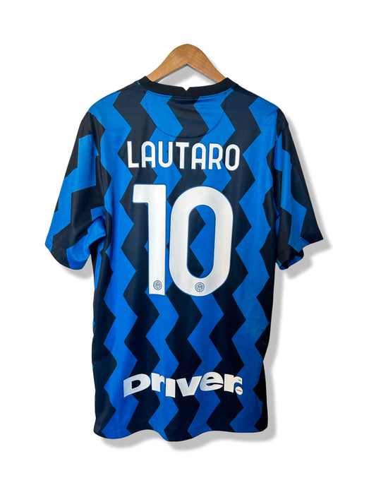 Inter Milan 2020-21 Home Shirt - Lautaro #10 - L
