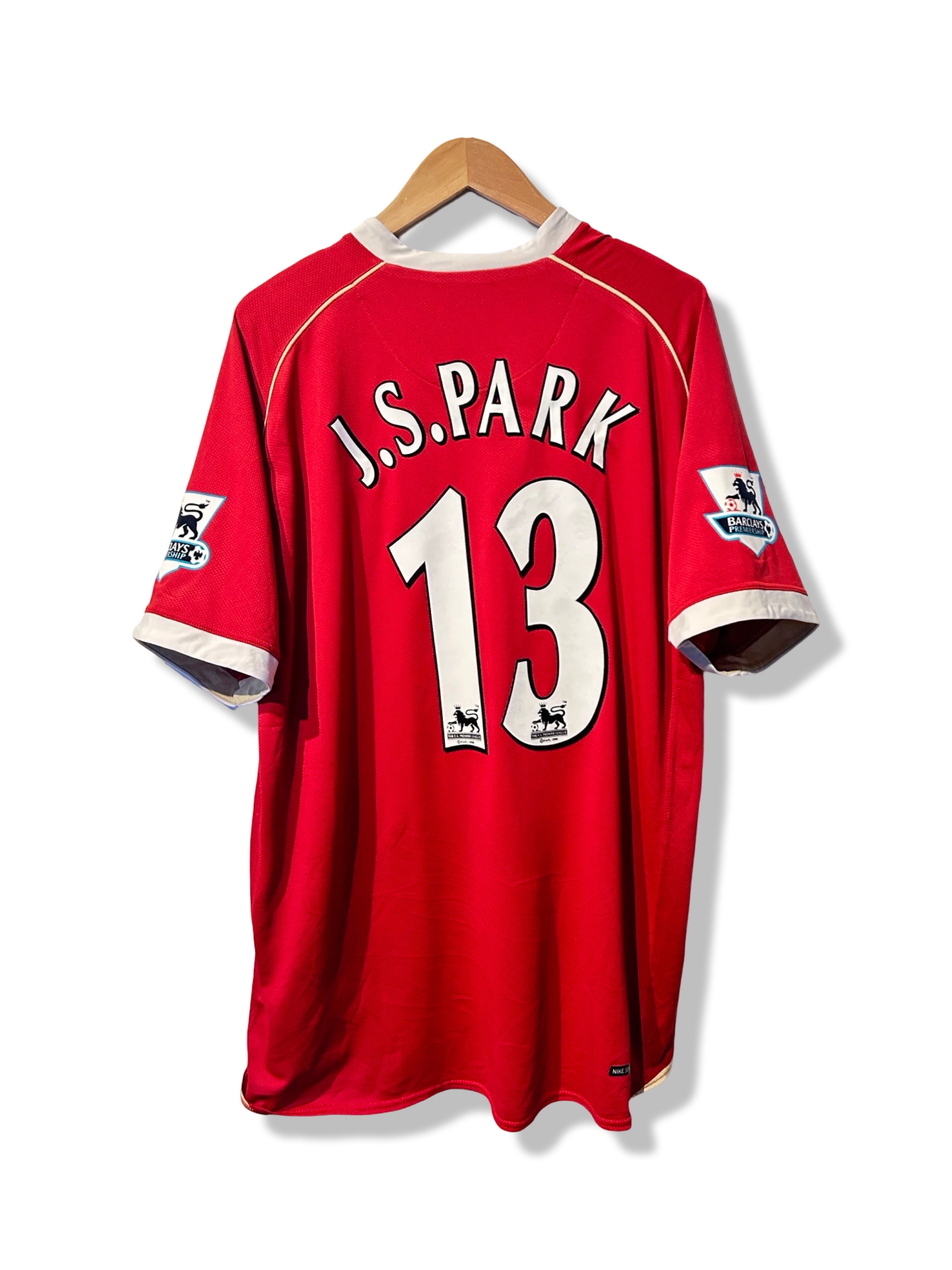 マンチェスター・ユナイテッド J.S.パーク 13 XL Manchester United 2006-07 Home Shirt - J.S. Park #13 - XL