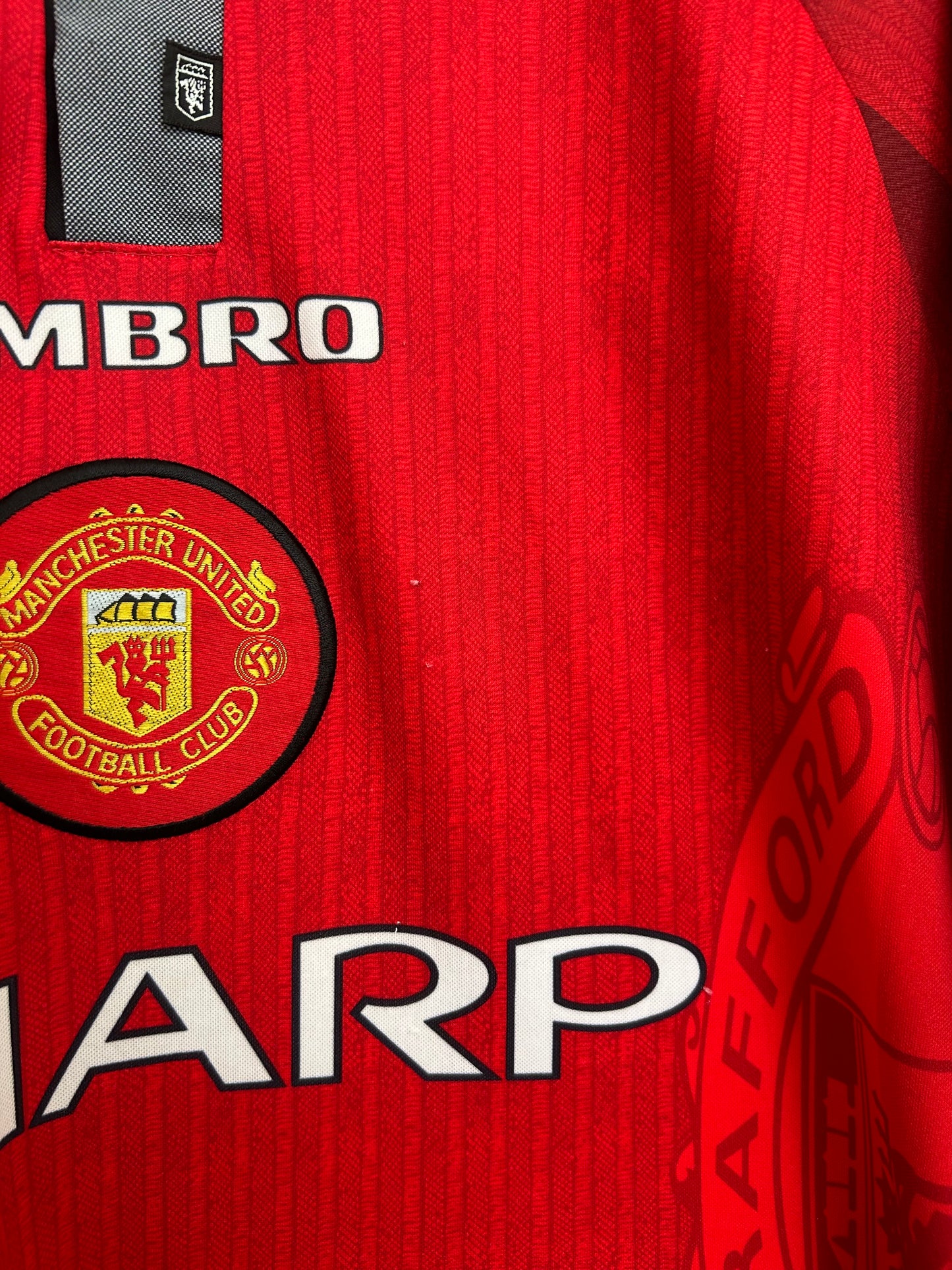 Manchester United 1997-98 Home Shirt - Beckham #7 - L