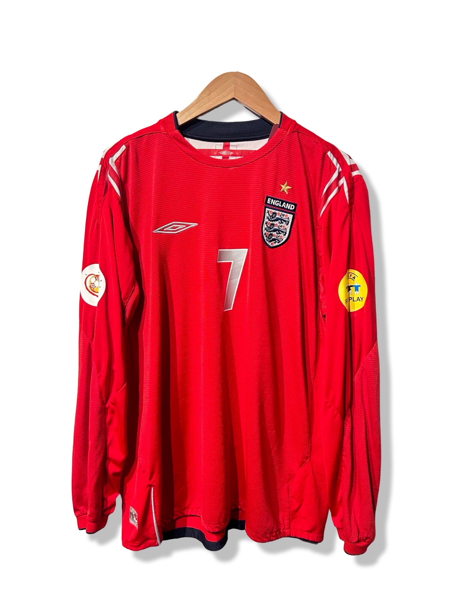 England 2004-06 Away Shirt L/S - Beckham #7 - L