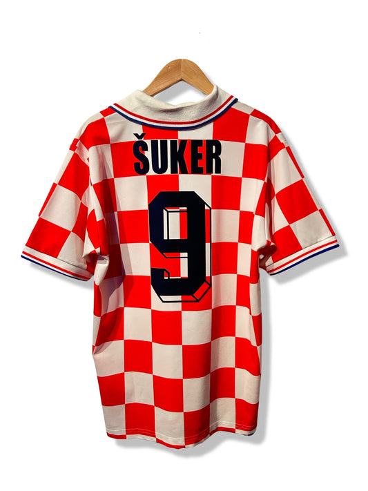 Croatia 1996-98 Home Shirt - Suker #9 - L