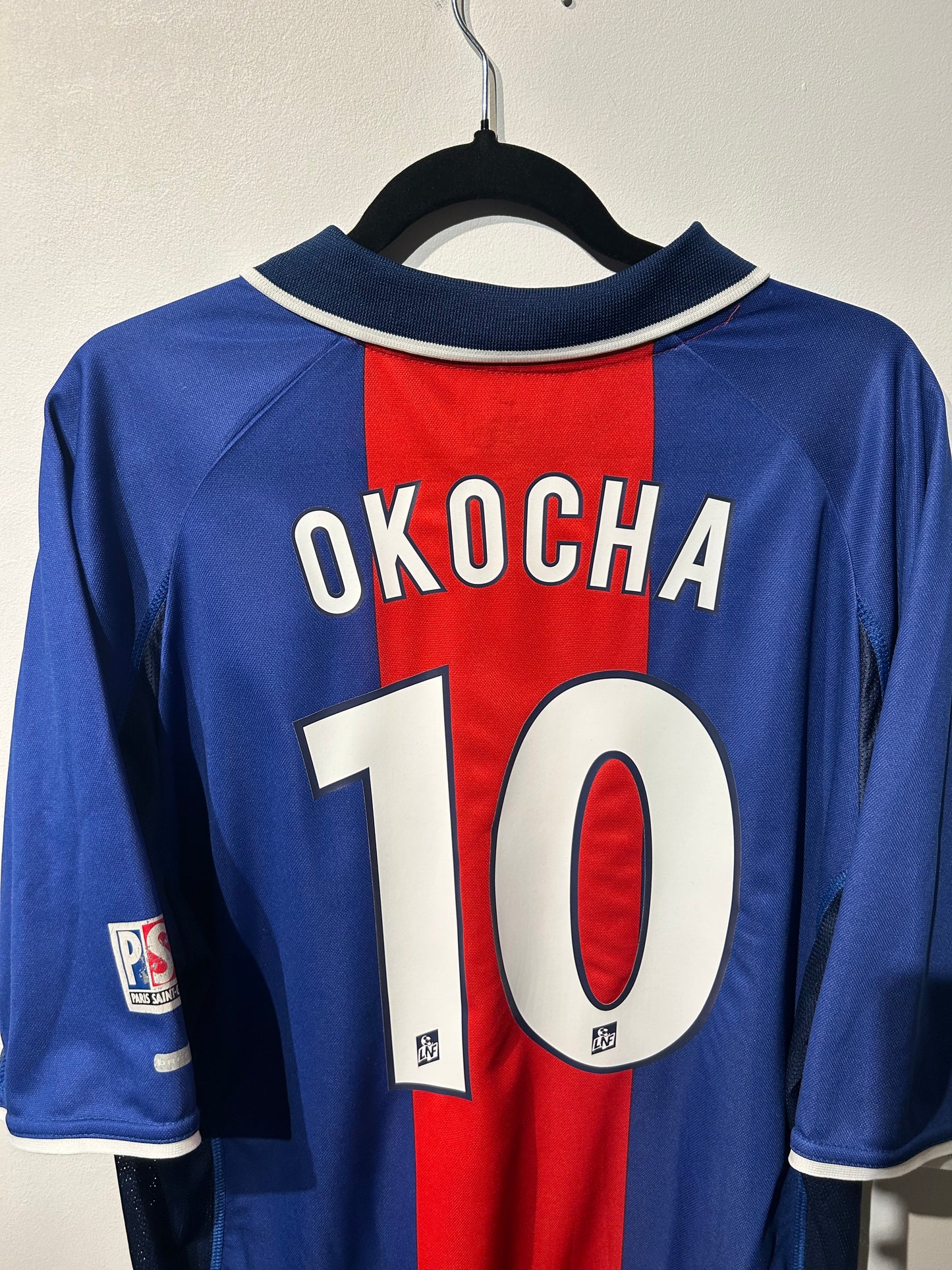 PSG 2000-01 Home Shirt - Jay-Jay Okocha #10 - XL