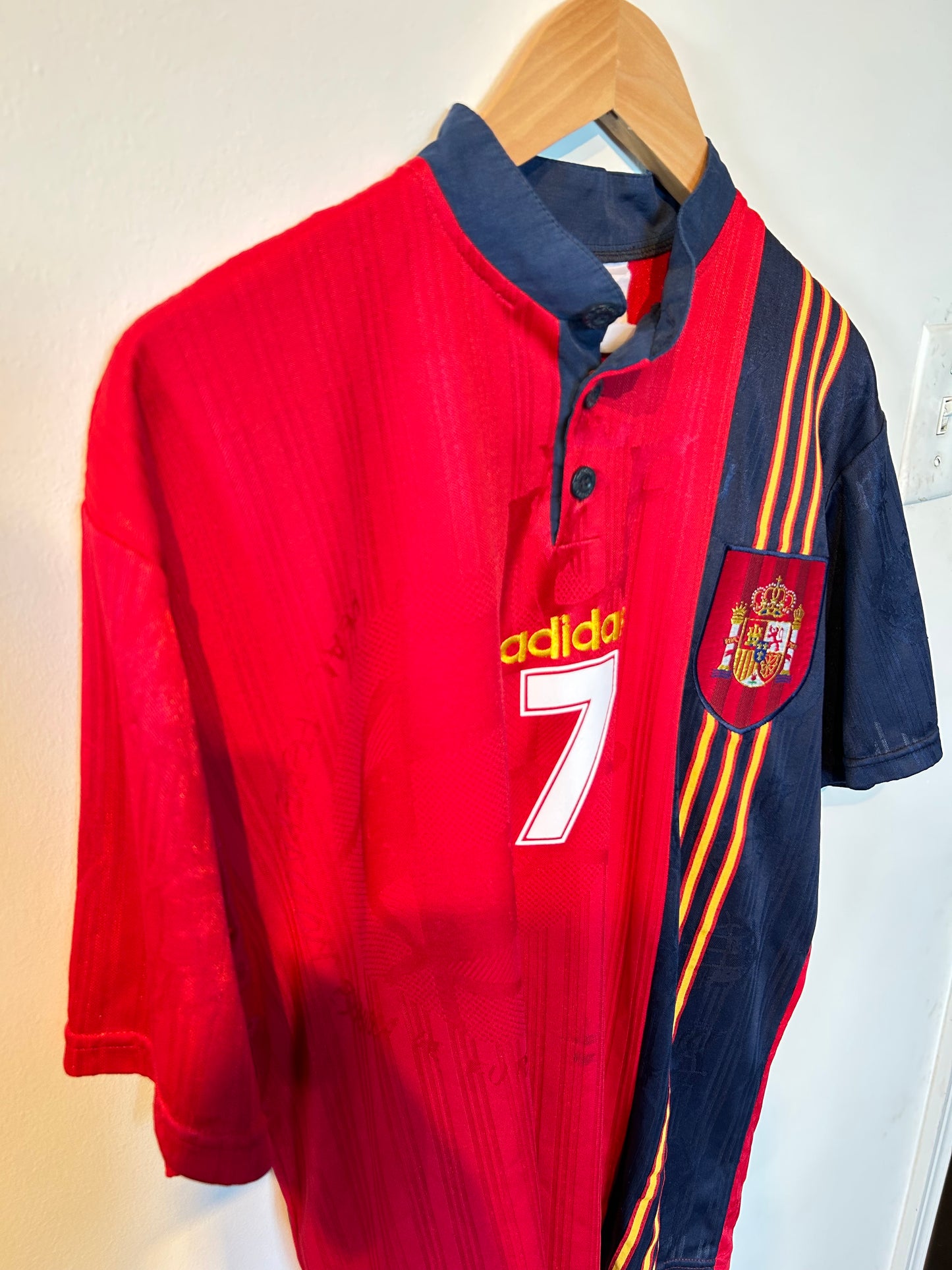 Spain 1996-98 Home Shirt - Guardiola #7 - M