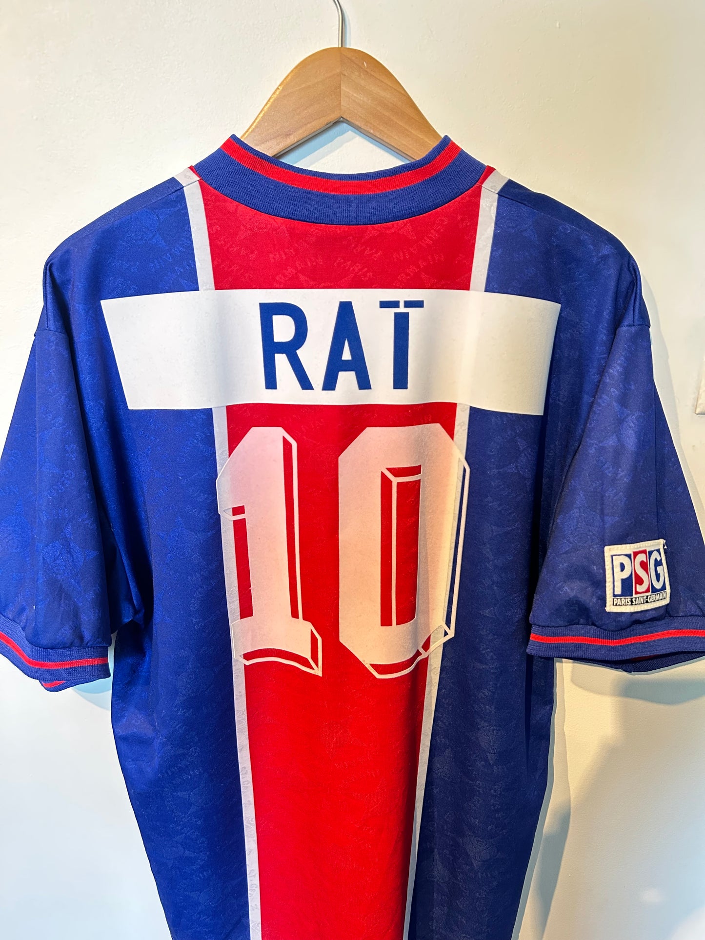 PSG 1995-96 Home Shirt - Rai #10 - M
