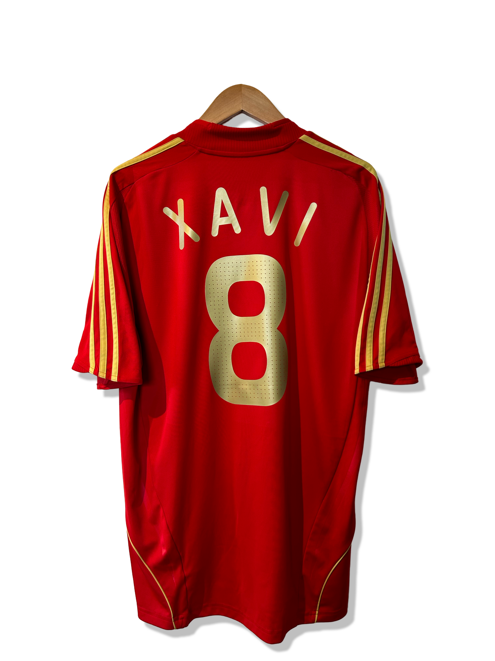 Spain 2008 Home Shirt, #8 Xavi - L – Football Heaven Spain 2008 Home Shirt, #8 Xavi - L – Football Heaven
