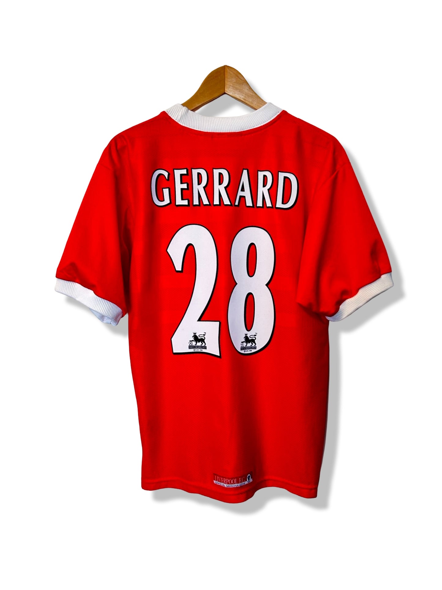 Liverpool 1998-00 Home Shirt - Gerrard #28 - M