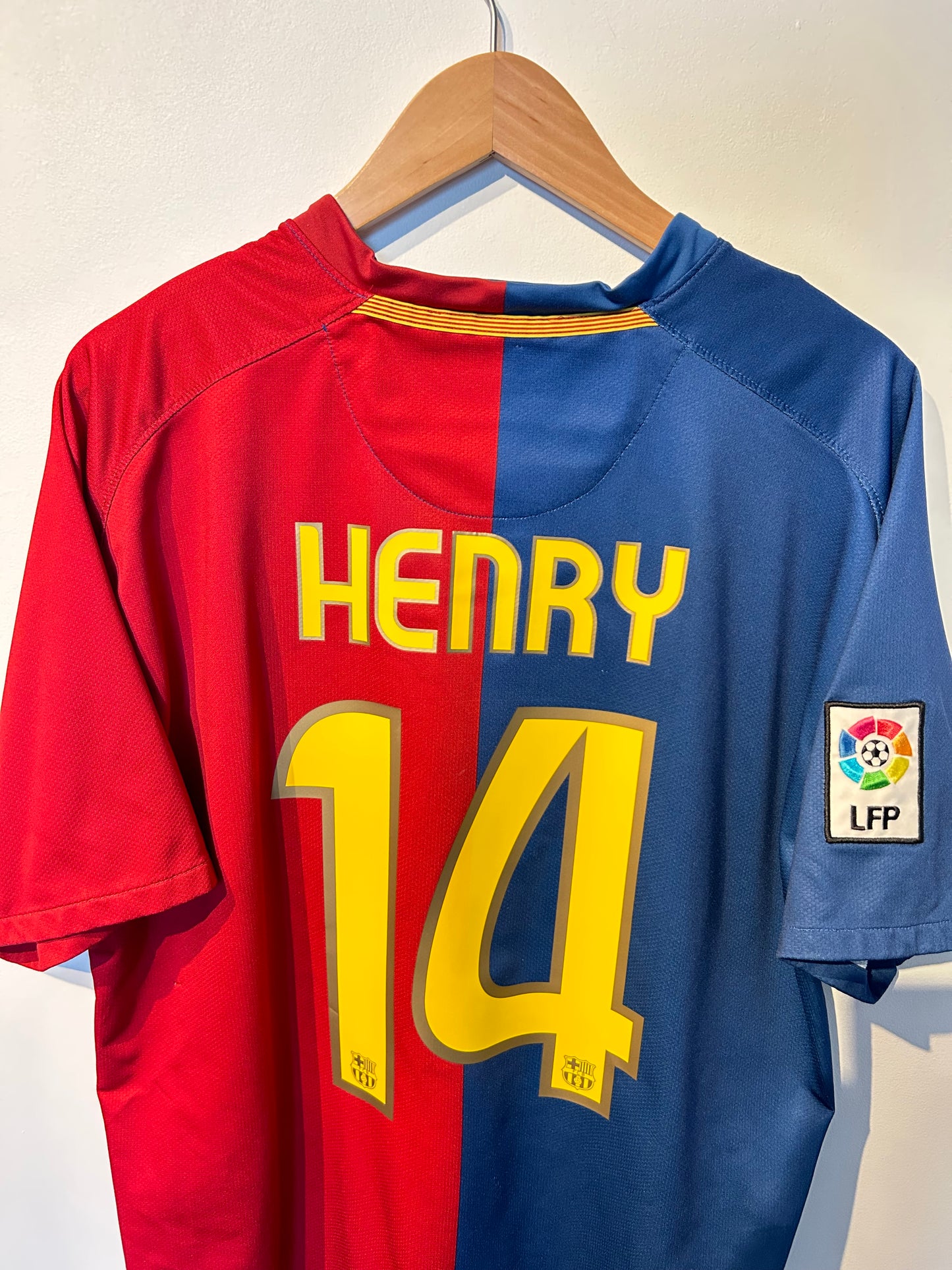 Barcelona 2008-09 Home Shirt - Henry #14 - XL