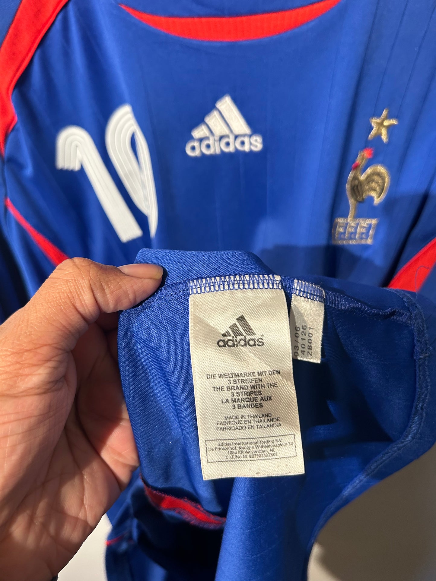 France 2006-07 Home Shirt - Zidane #10 - XL