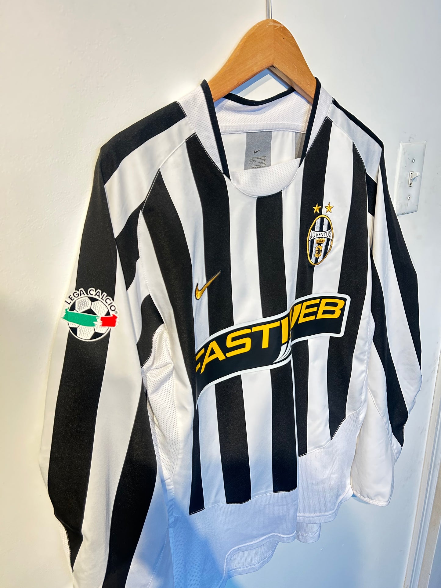Juventus 2003-04 Home Shirt L/S - Nedved #11 - S