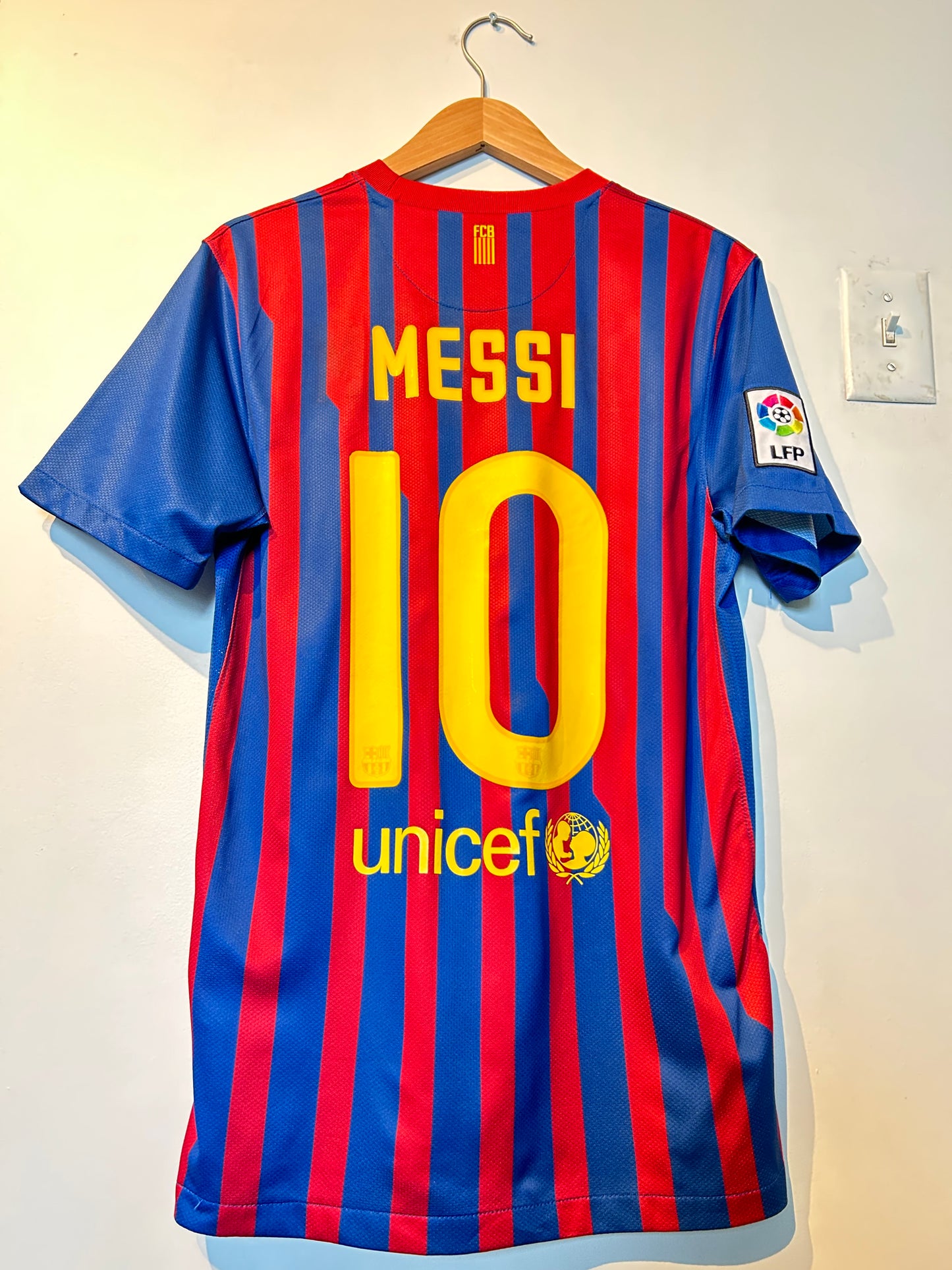 Barcelona 2011-12 Home Shirt - Messi #10 - S