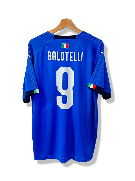 Italy 2018-19 Home Shirt - Balotelli #9 - L