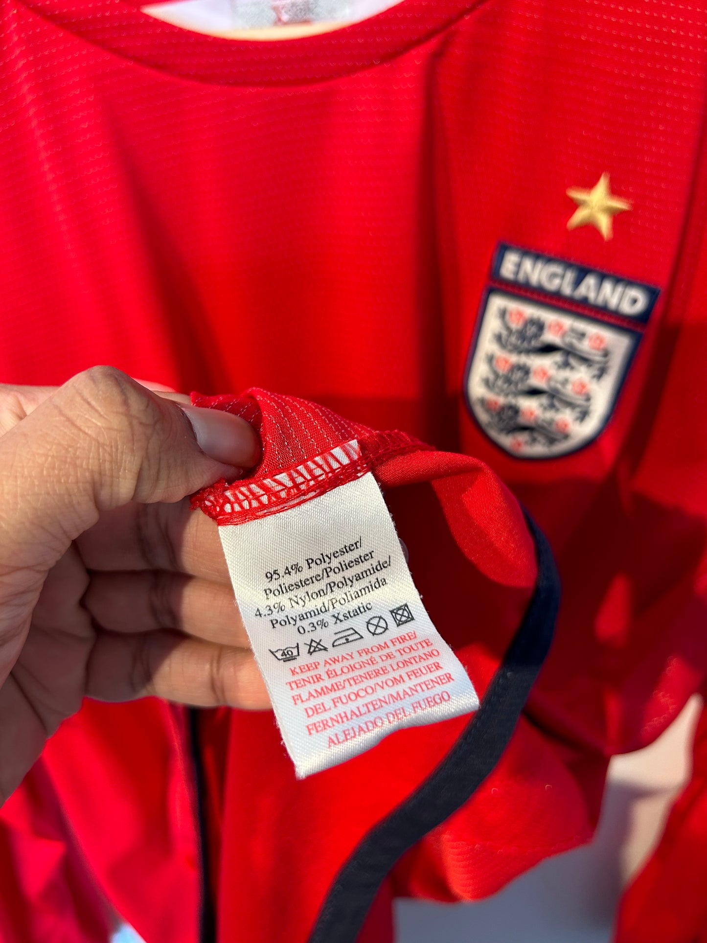 England 2004-06 Away Shirt L/S - Beckham #7 - XL