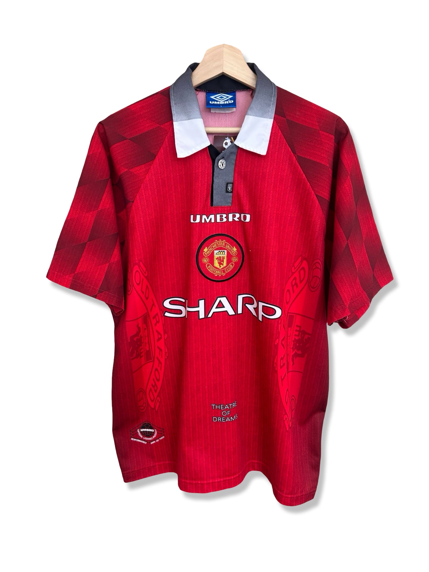 Manchester United 1997-98 Home Shirt - Beckham #7 - L