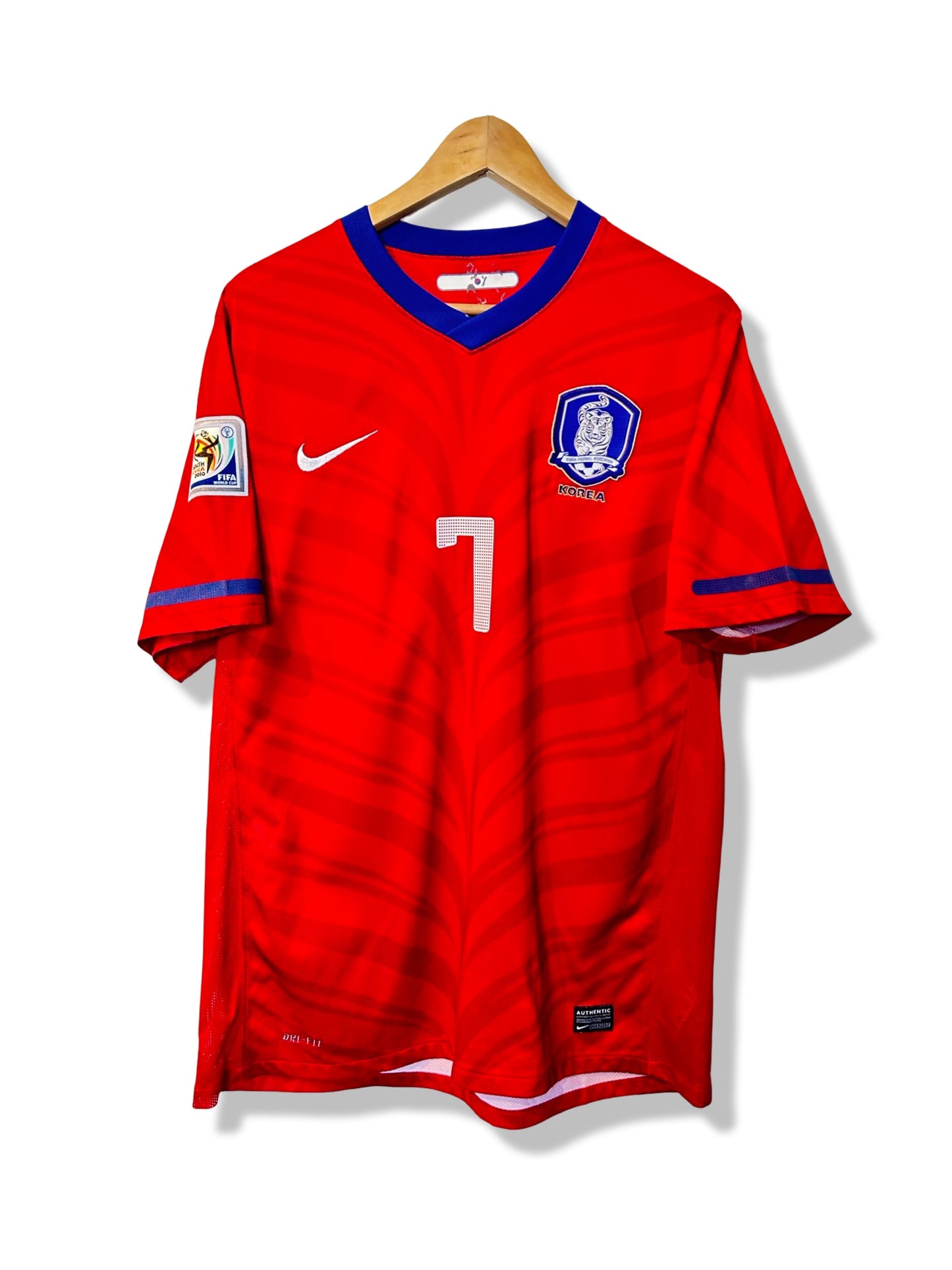 South Korea 2010-11 Home Shirt - Ji Sung Park #7 - XL