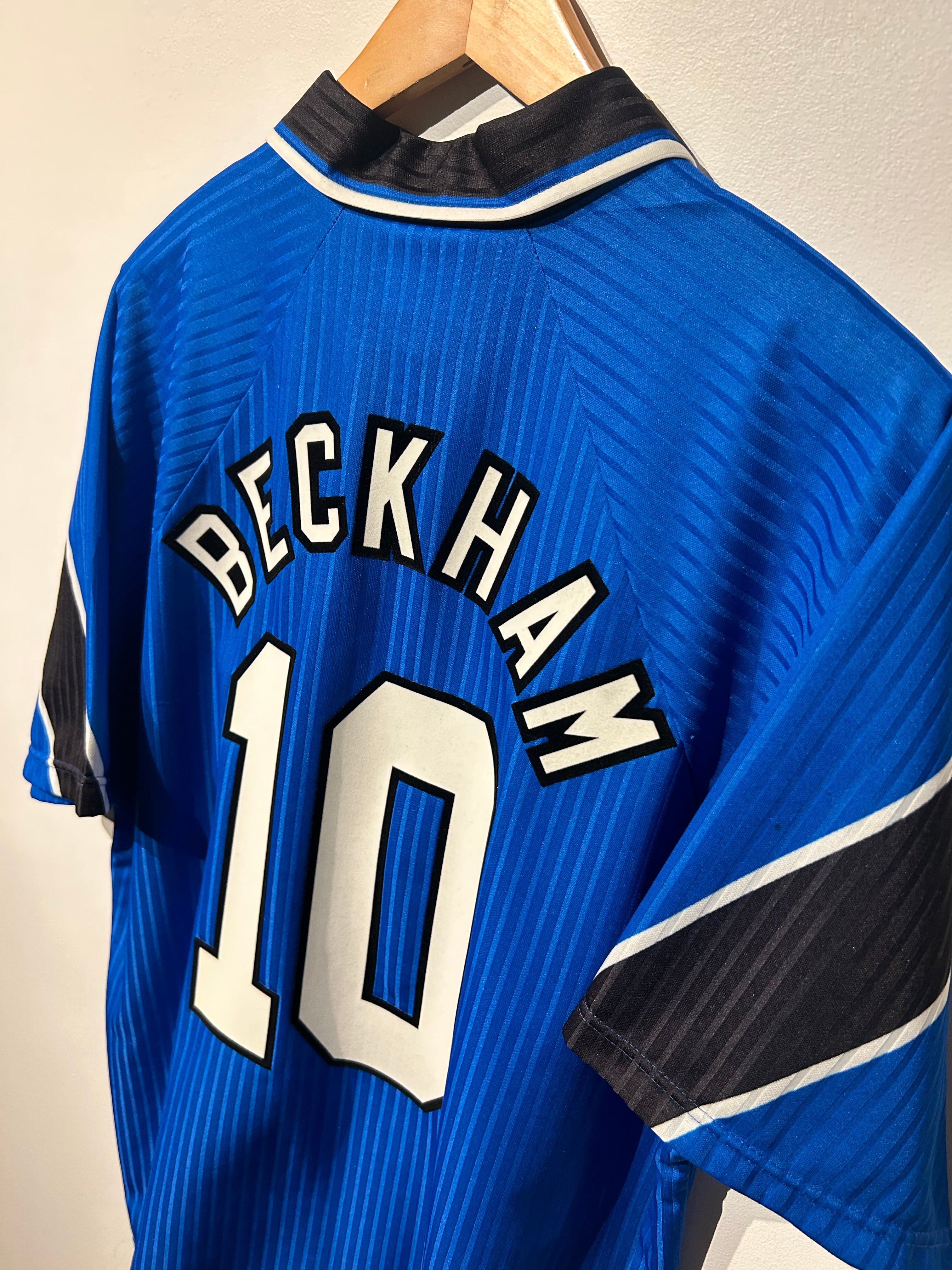 Manchester United 1996-98 Third Shirt - Beckham #10 - L – Football