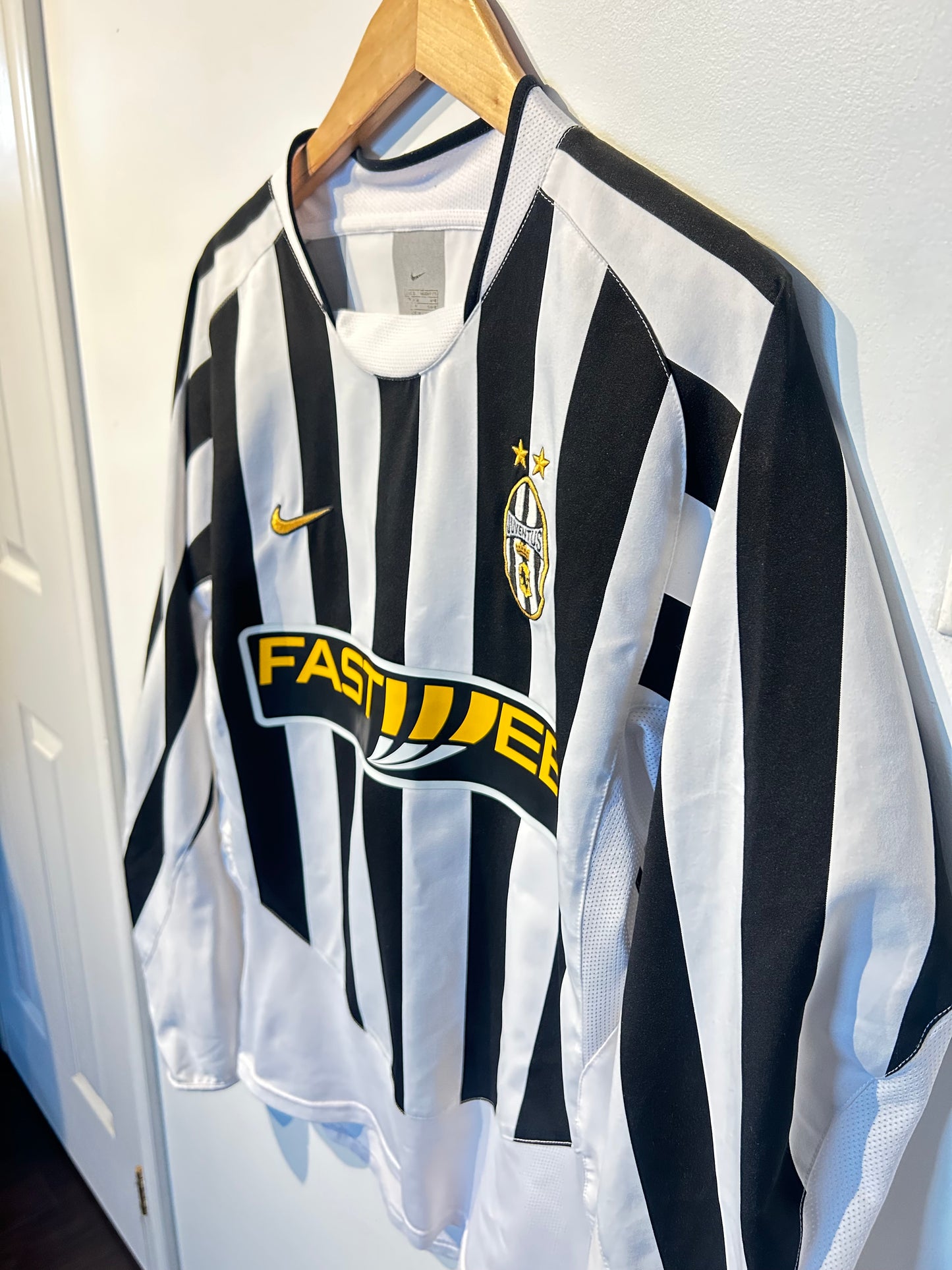 Juventus 2003-04 Home Shirt L/S - Nedved #11 - S