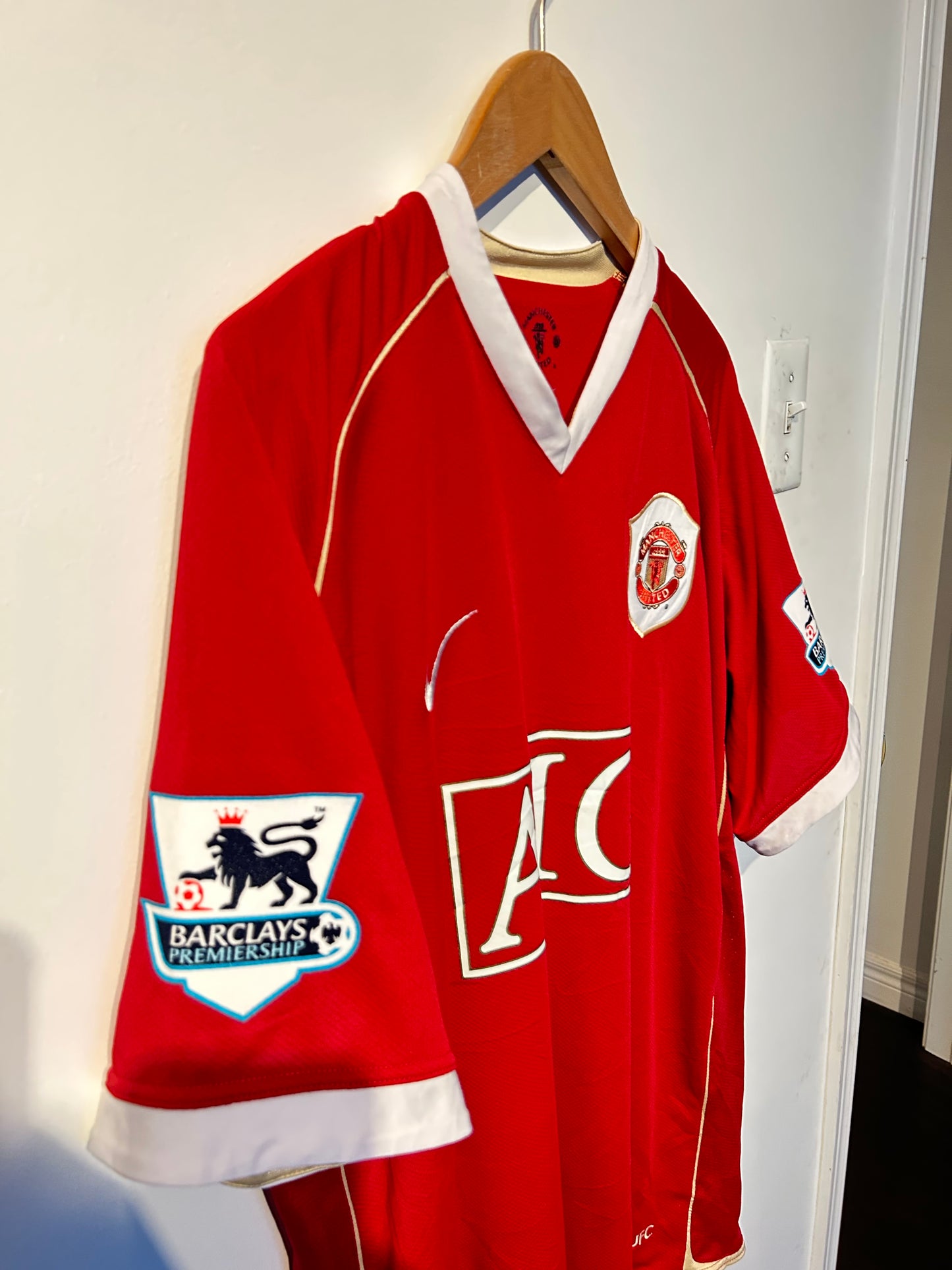 Manchester United 2006-07 Home Shirt - J.S. Park #13 - XL