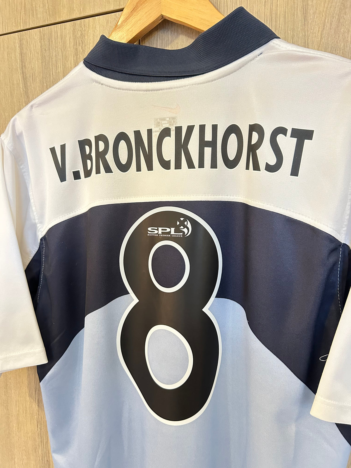 Rangers 1999-00 Away Shirt - v. Bronckhorst #8 - M