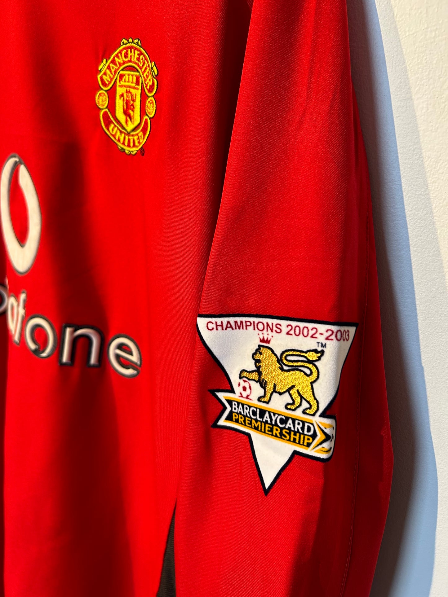 Manchester United 2002-04 Home Shirt L\S - Ronaldo #7 - S