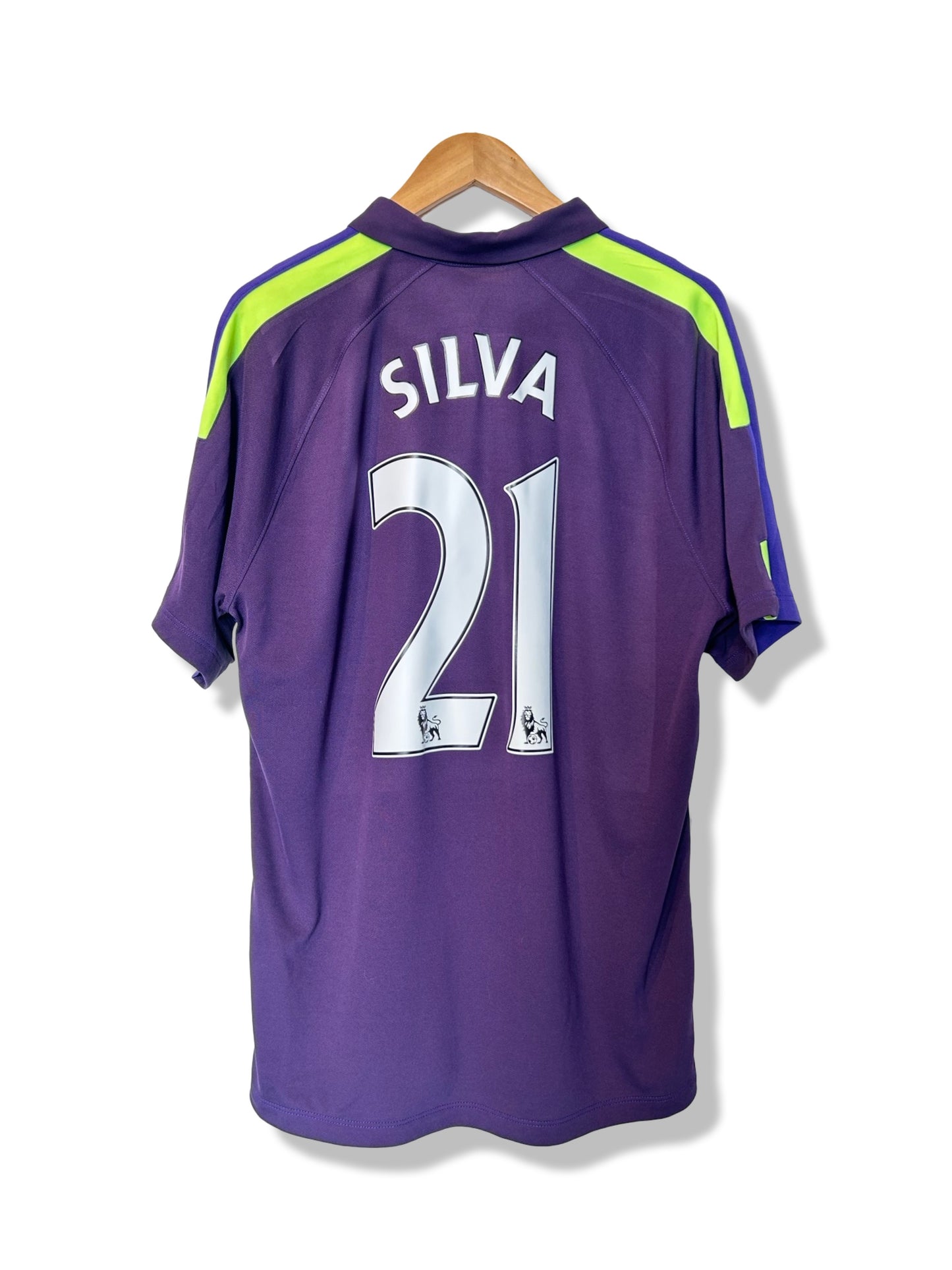 Manchester City 2014-15 Third Shirt - Silva #21 - L