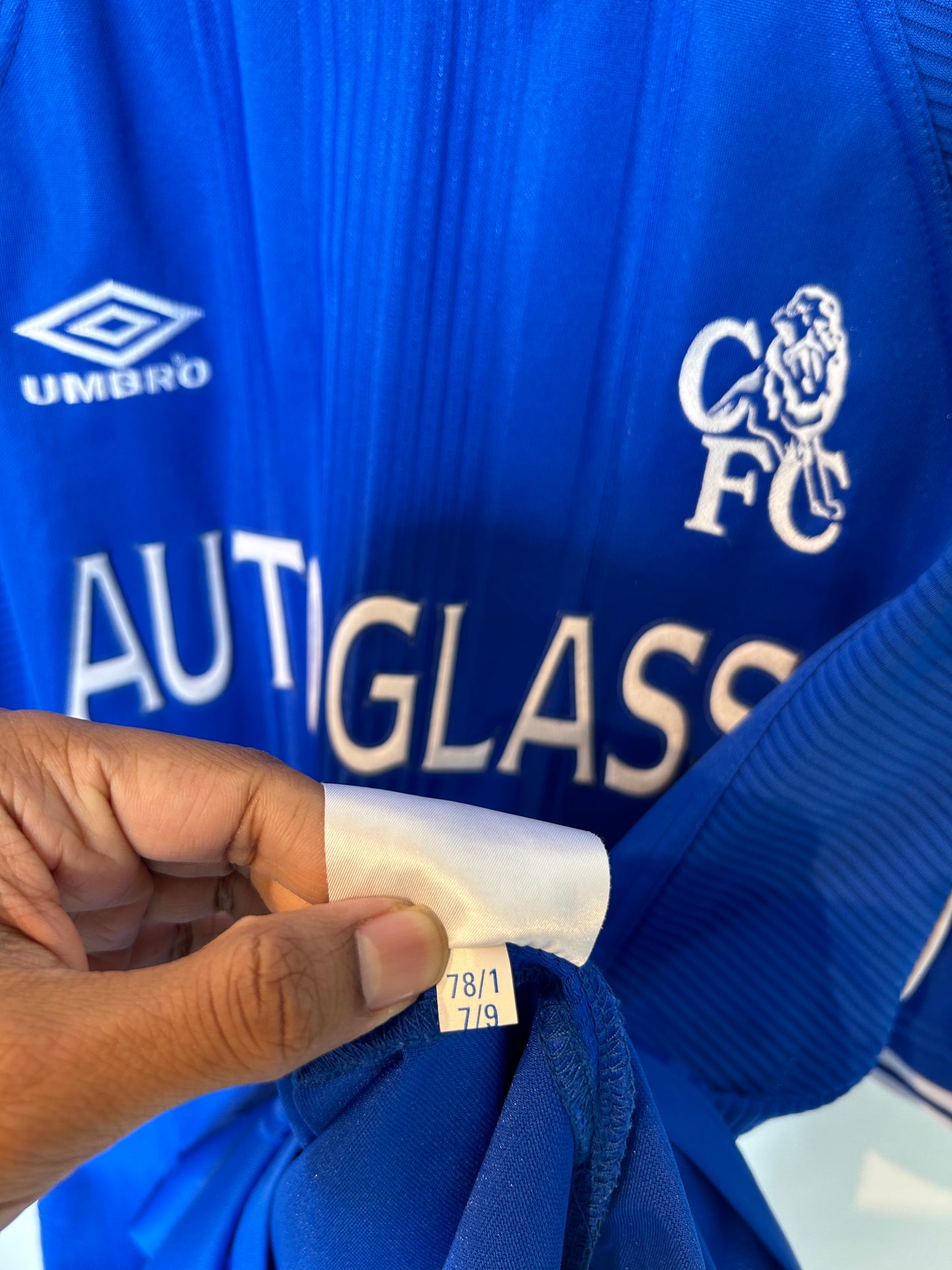 Chelsea 1999-01 Home Shirt - Zola #25 - XL