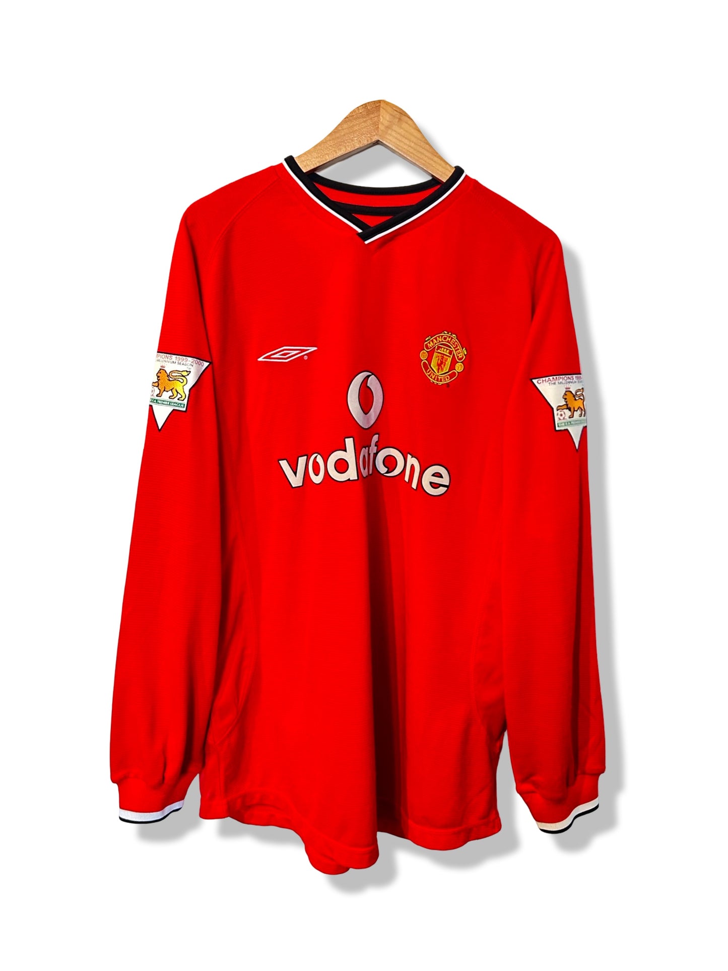 Manchester United 2000-02 Home Shirt L/S - Beckham #7 - L