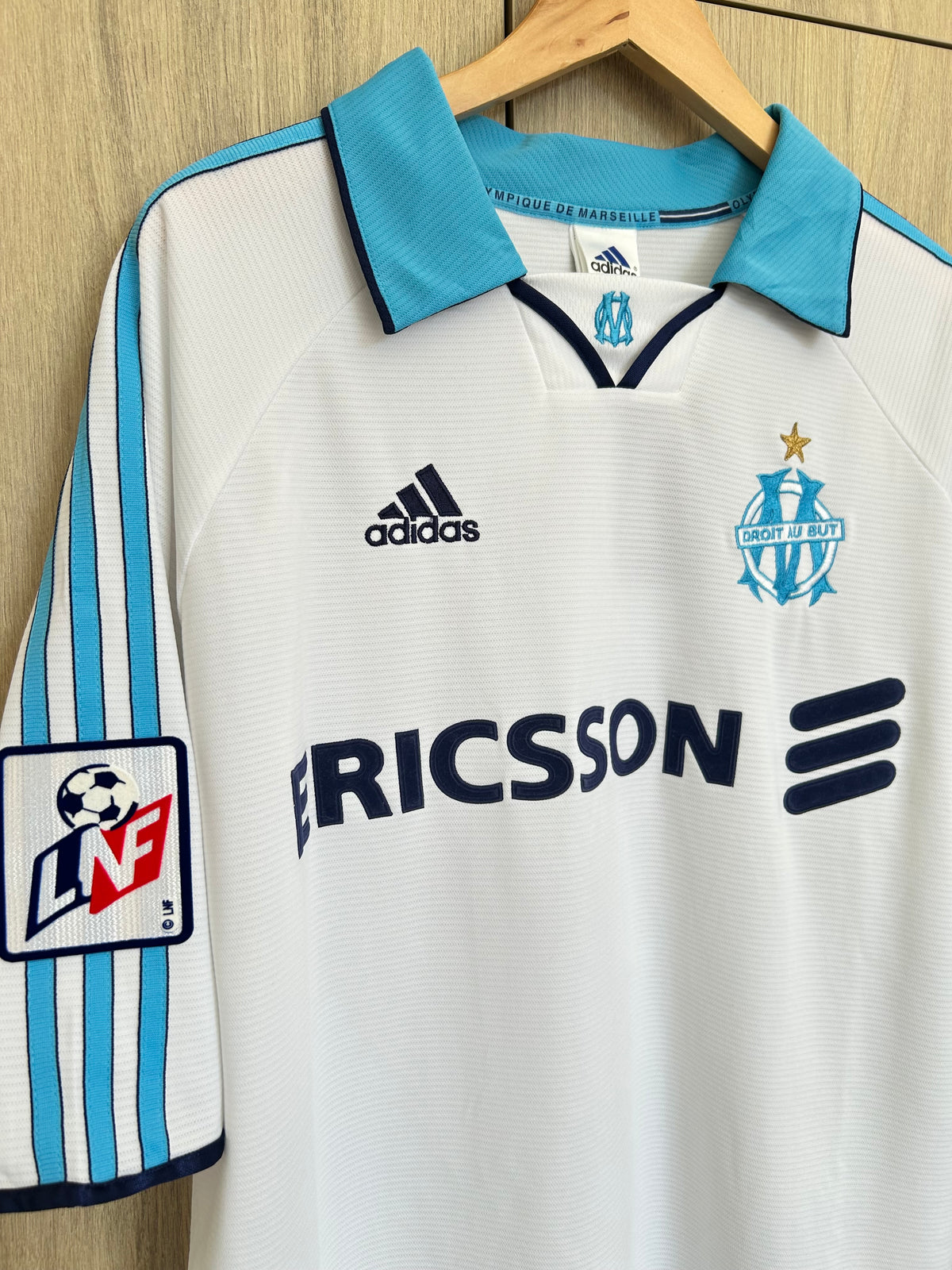 Marseille 1998-99 Home Shirt - Pires #7 - L