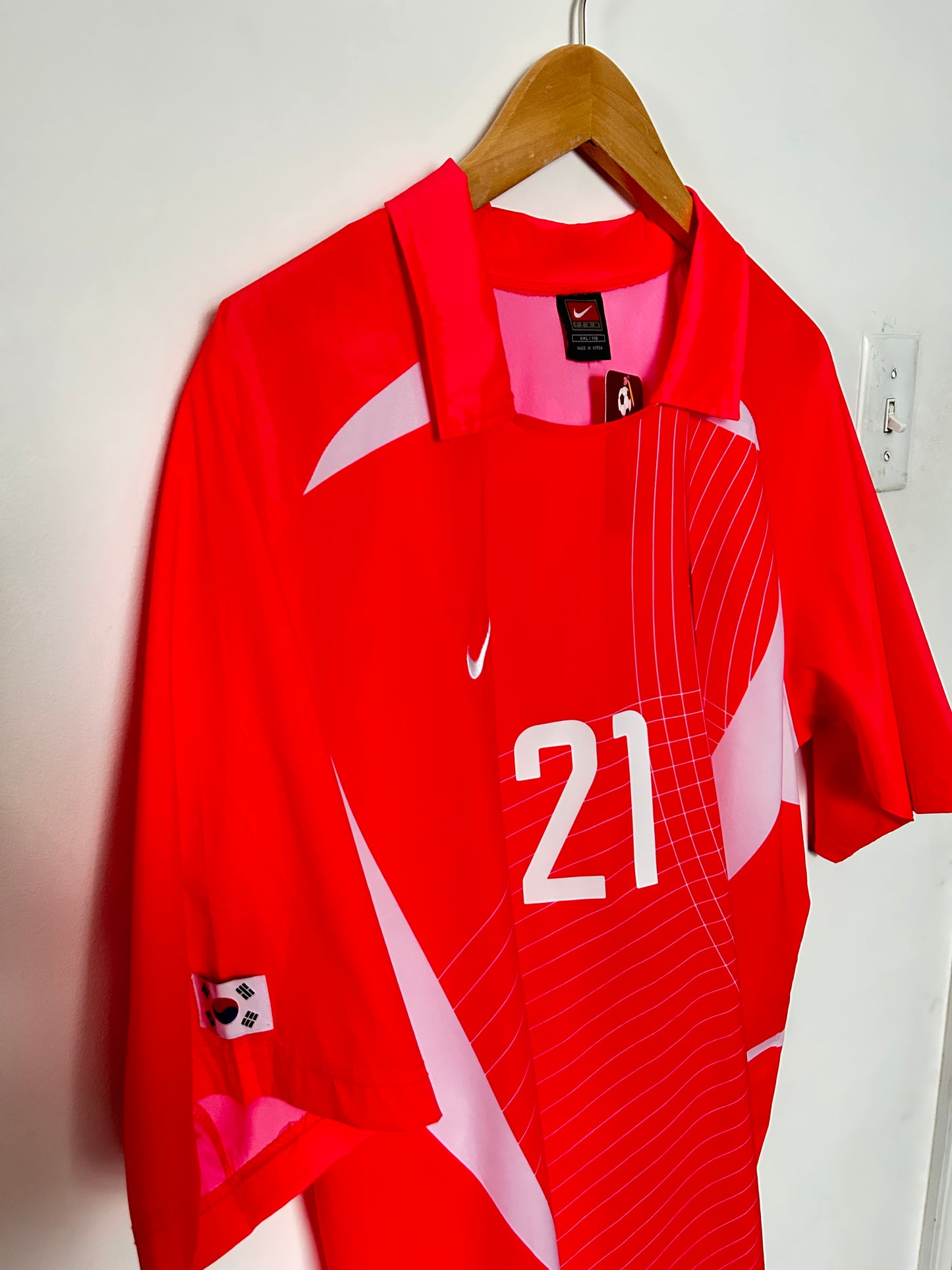 South Korea 2002-03 Home Shirt - J.S. Park #21 - XXL