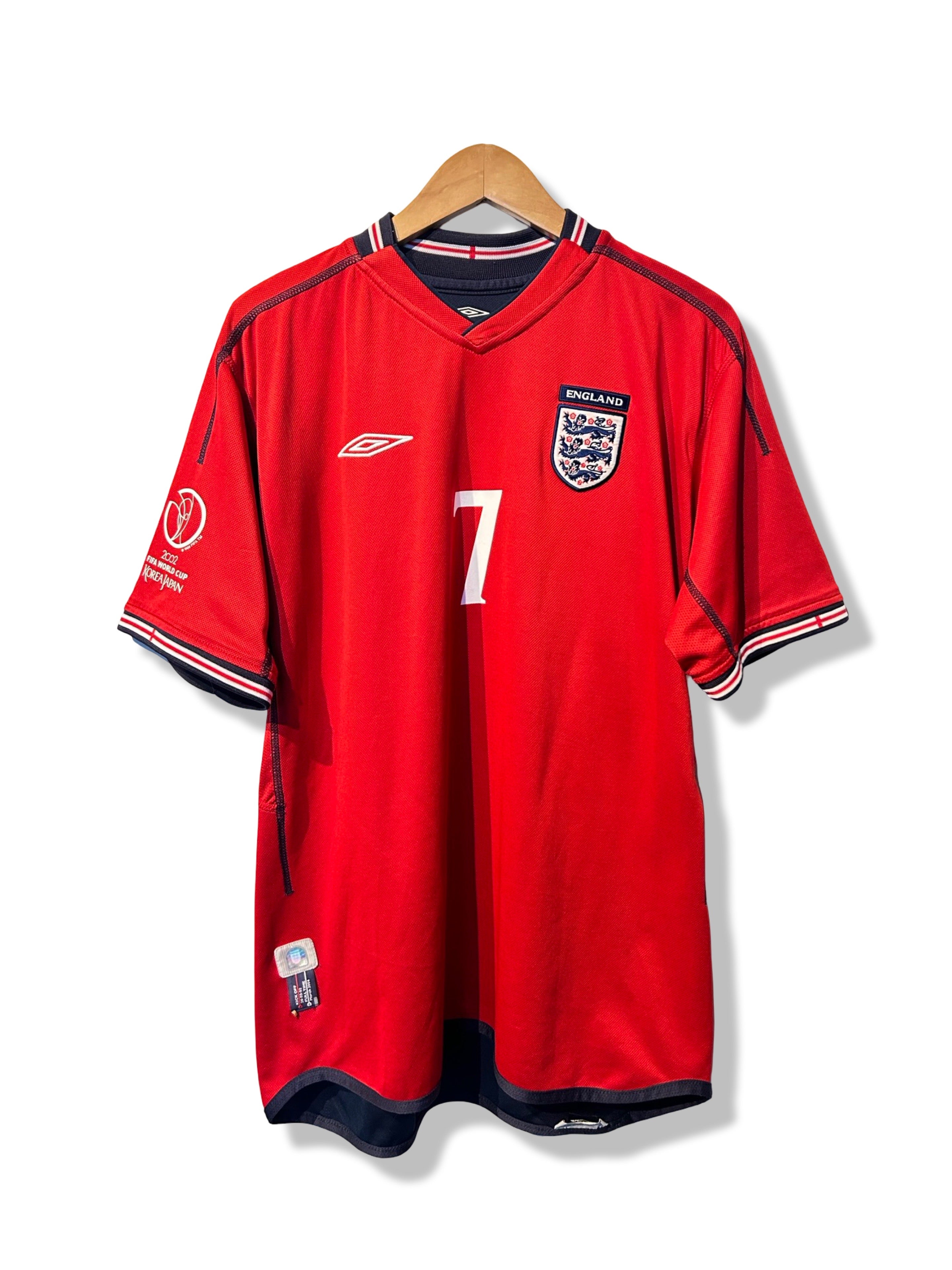 England 2002-04 Away Shirt - Beckham #7 - L – Football Heaven