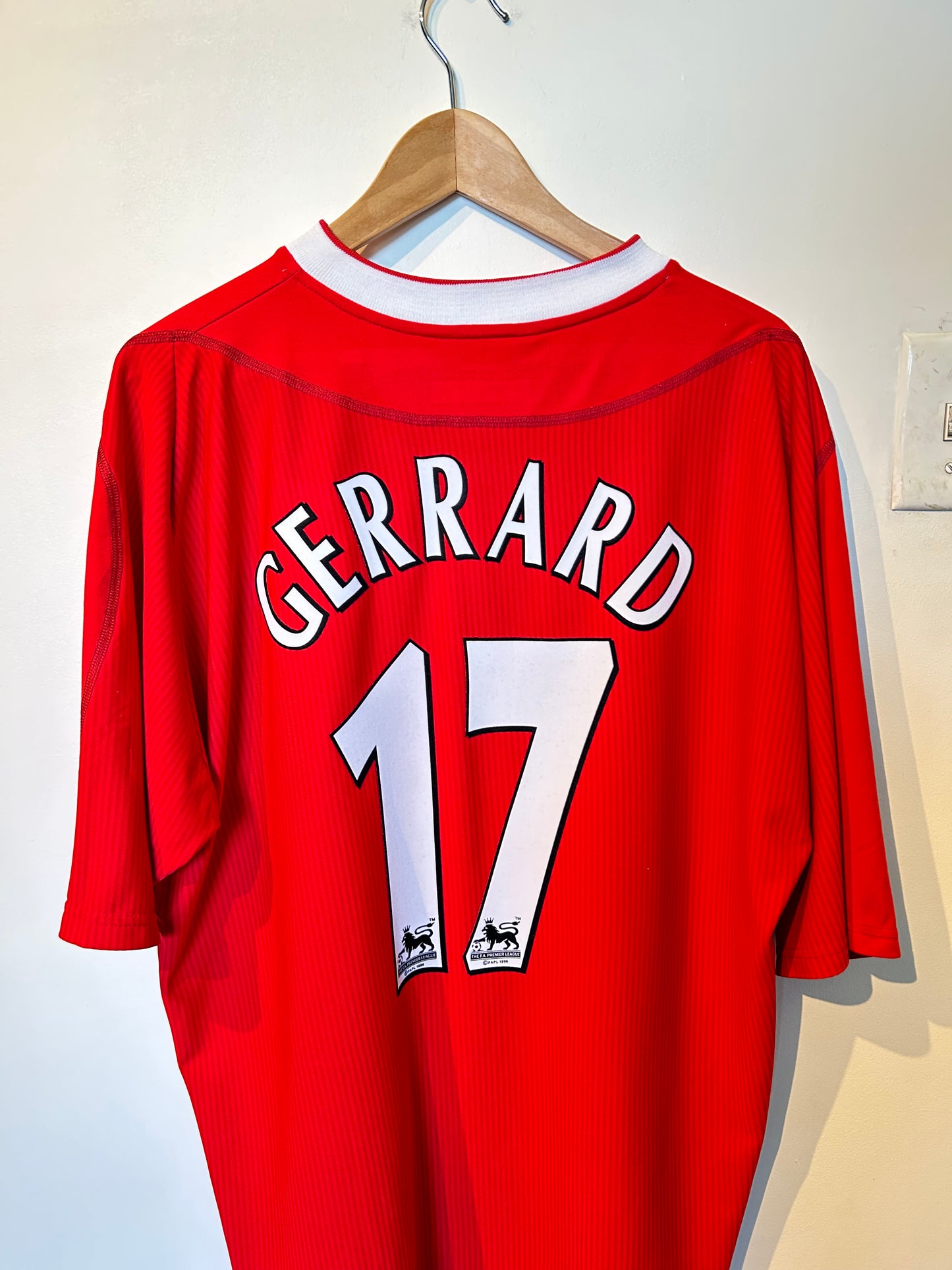 Liverpool 2003-04 Home Shirt - Gerrard #17 - XL