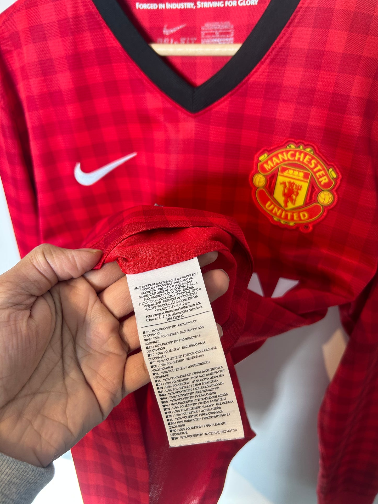 Manchester United 2012-13 Home Shirt L/S - Chicharito #14 - M