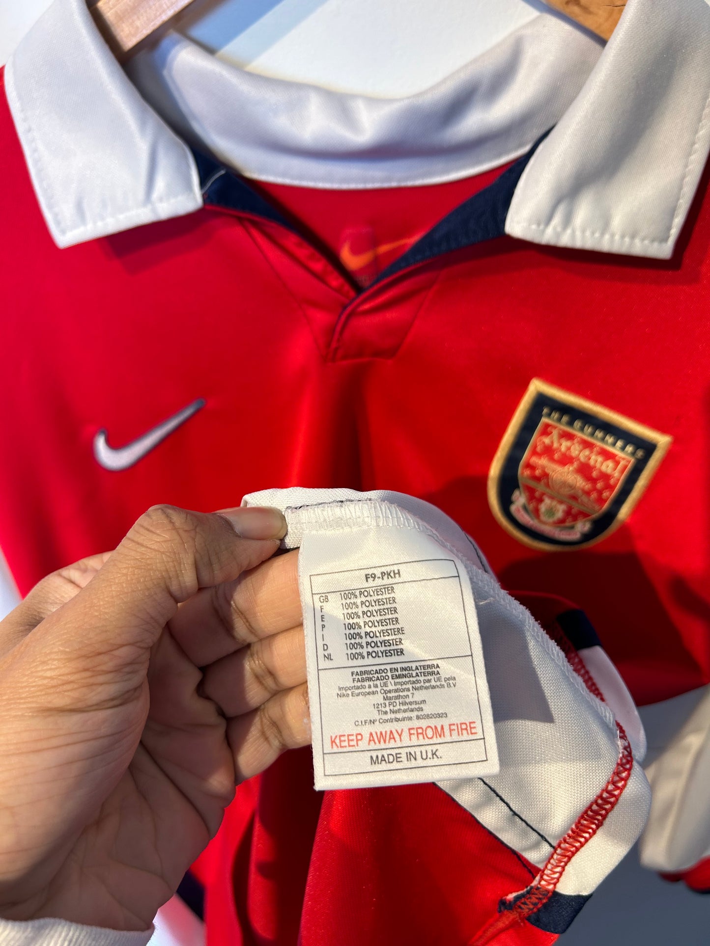 Arsenal 1999-00 Home Shirt - Overmars #11 - L