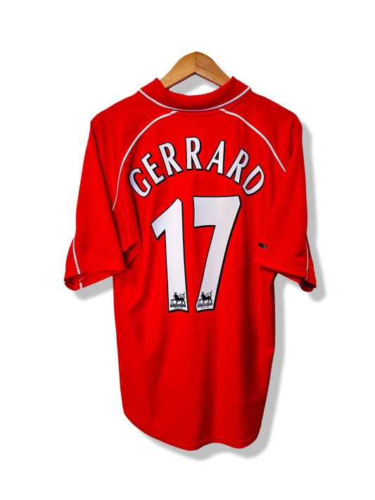 Liverpool 2000-02 Home Shirt - Gerrard #17 - M