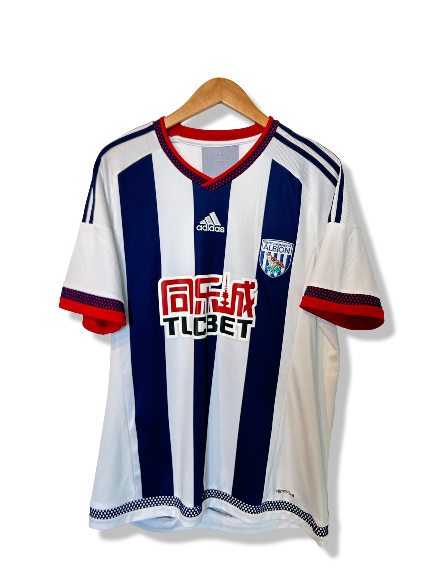 West Brom 2015-16 Home Shirt - Evans #6 - L