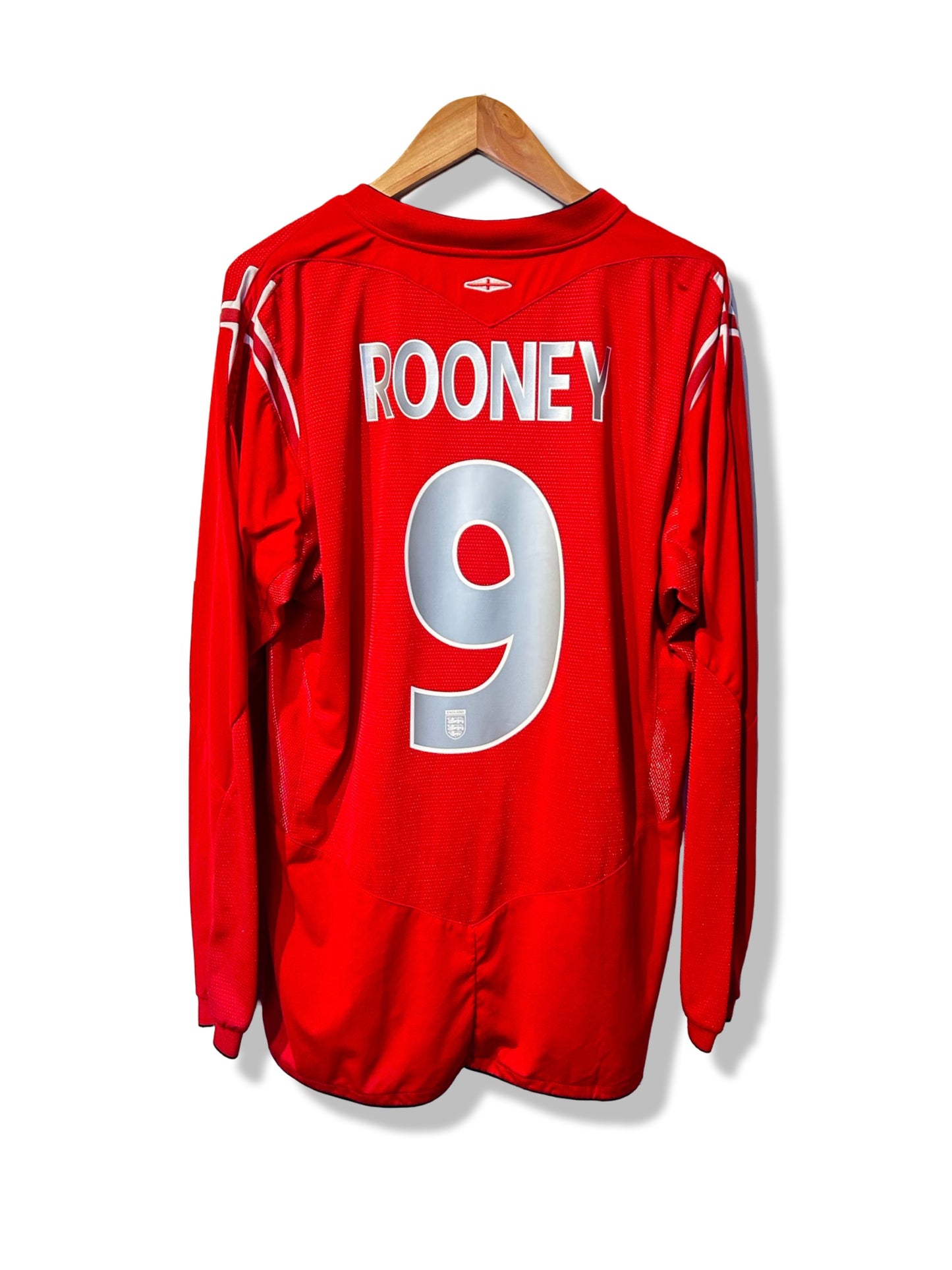 England 2004-06 Away Shirt L/S - Rooney #9 - XL