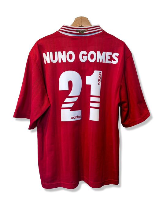 Benfica 1997-98 Home Shirt, #21 Nuno Gomes - L