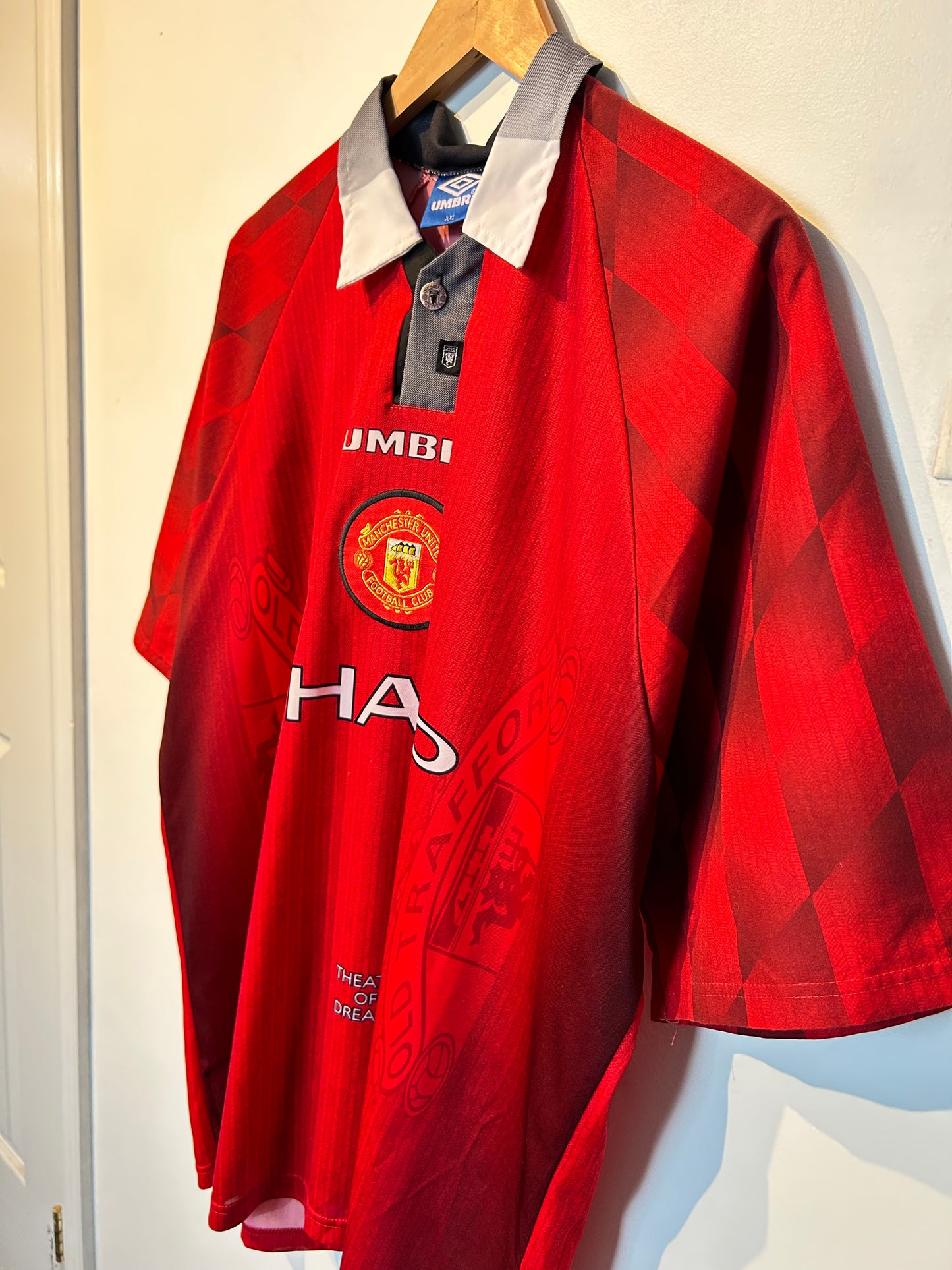 Manchester United 1996-98 Home Shirt - Beckham #10 - XXL