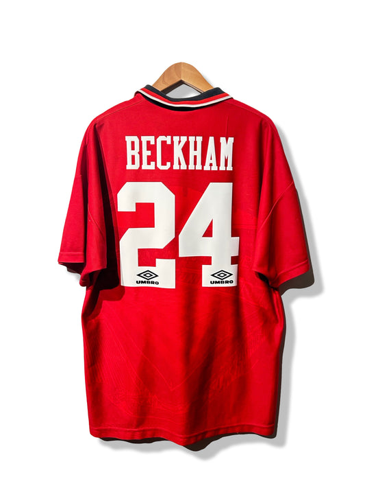 Manchester United 1994-96 Home Shirt - Beckham #24 - XL