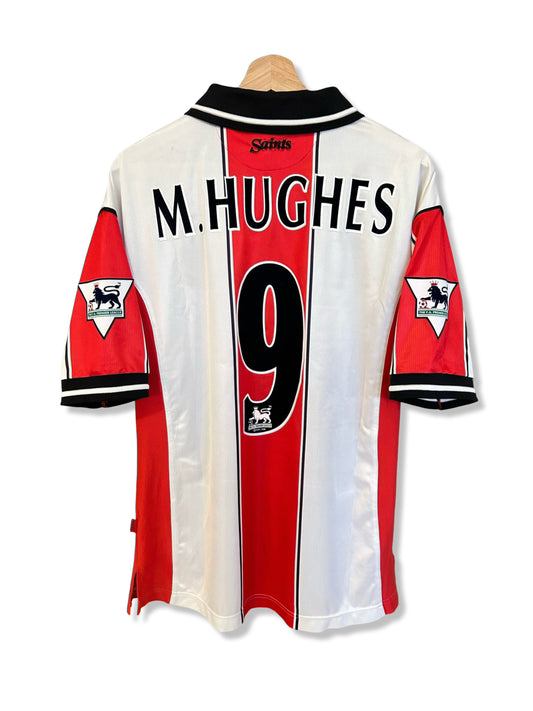 Southampton 1999-01 Home Shirt - M. Hughes #9 - M