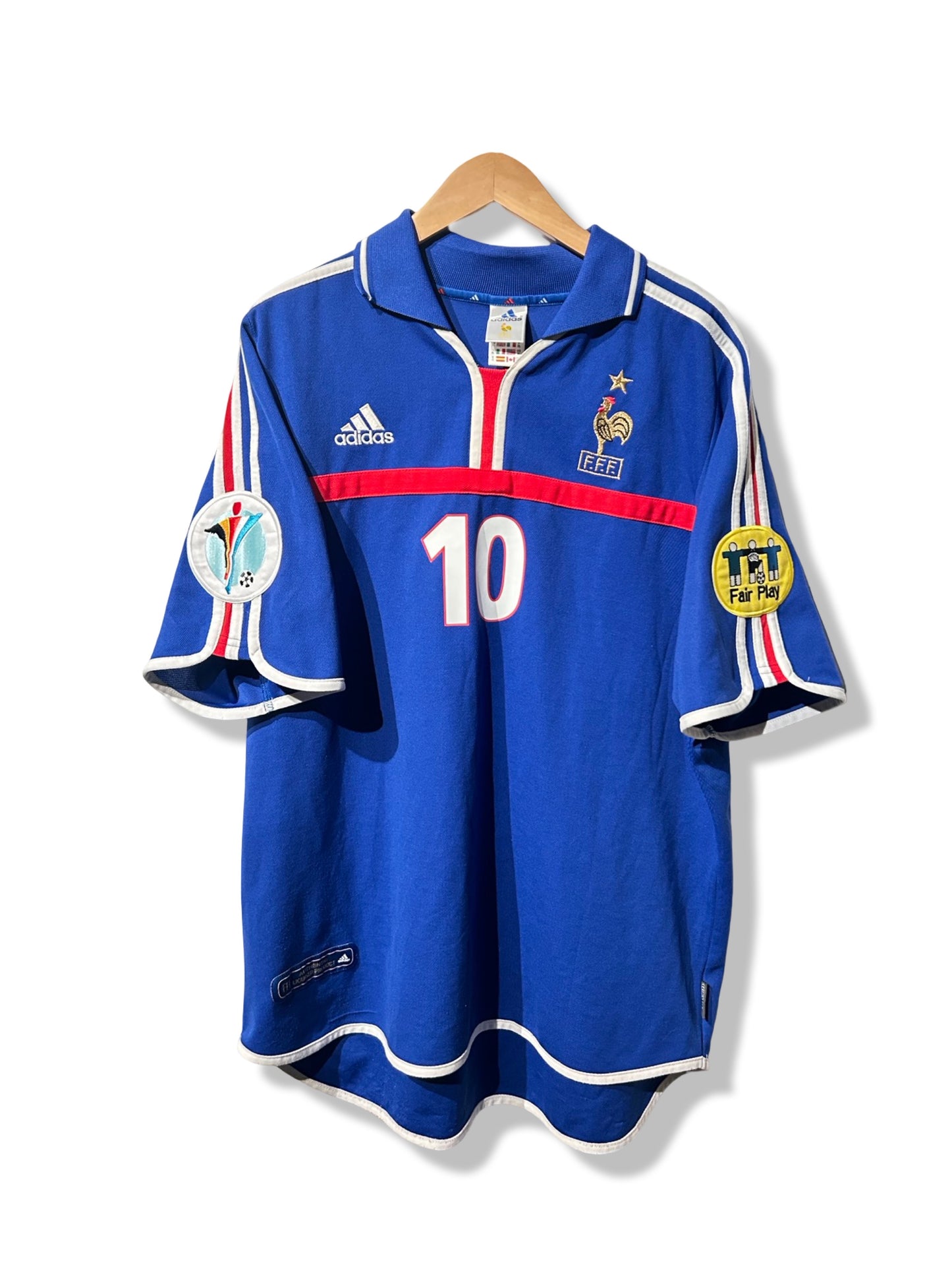 France 2000-02 Home Shirt - Zidane #10 - XL